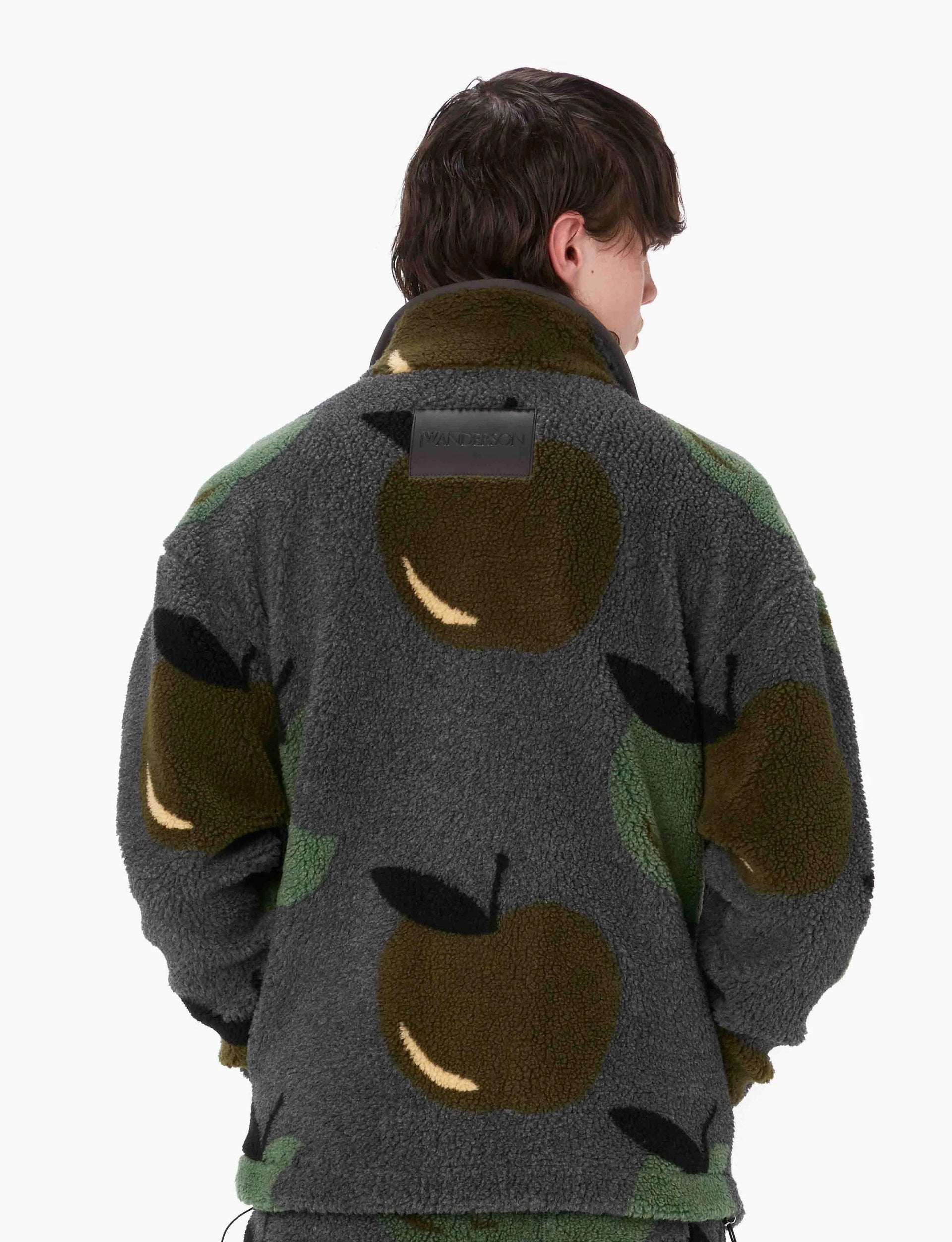 JW ANDERSON ZIP FRONT CASUAL JACKET GREY/GREEN
