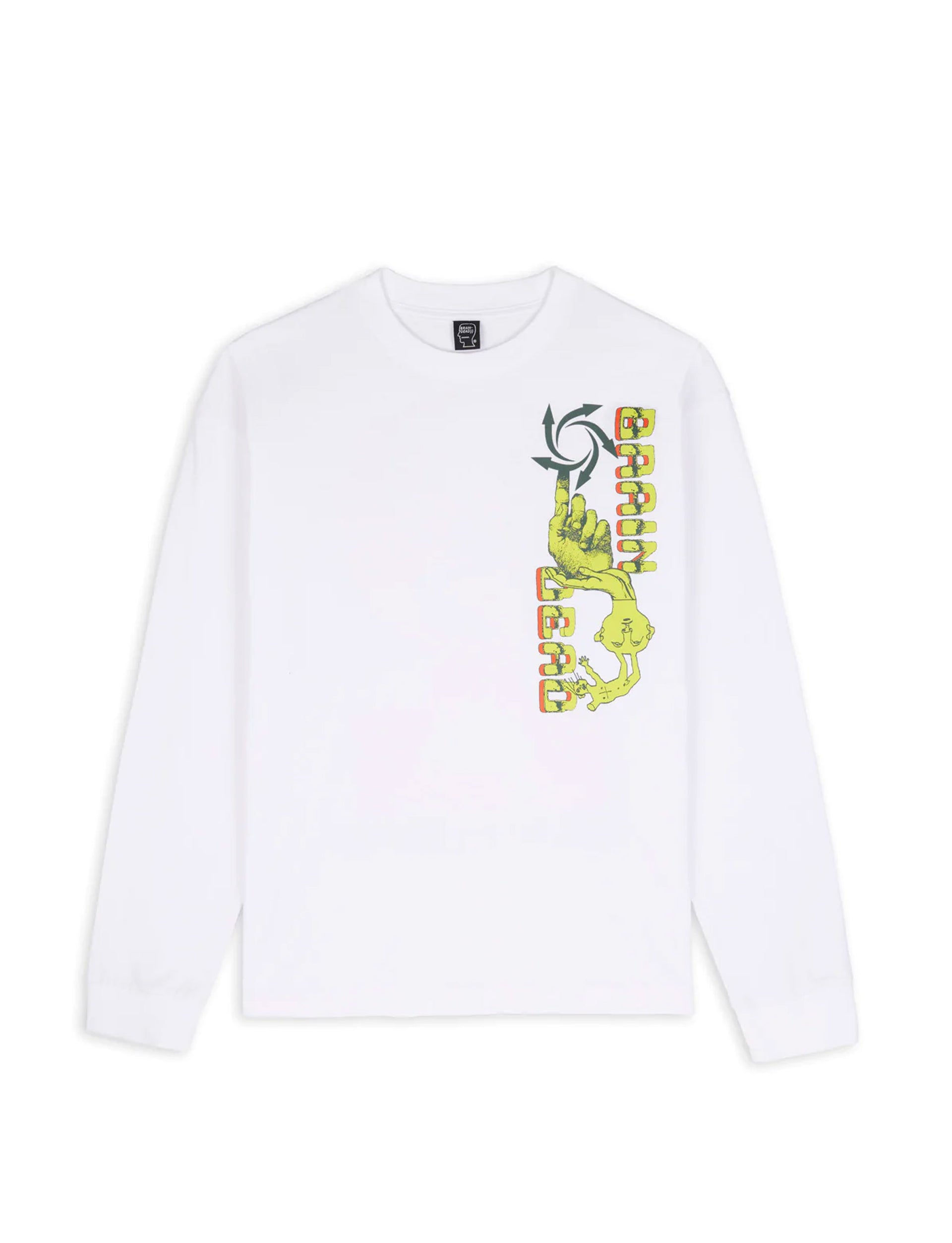 BRAIN DEAD GLOBAL STREAMS LONG SLEEVE WHITE