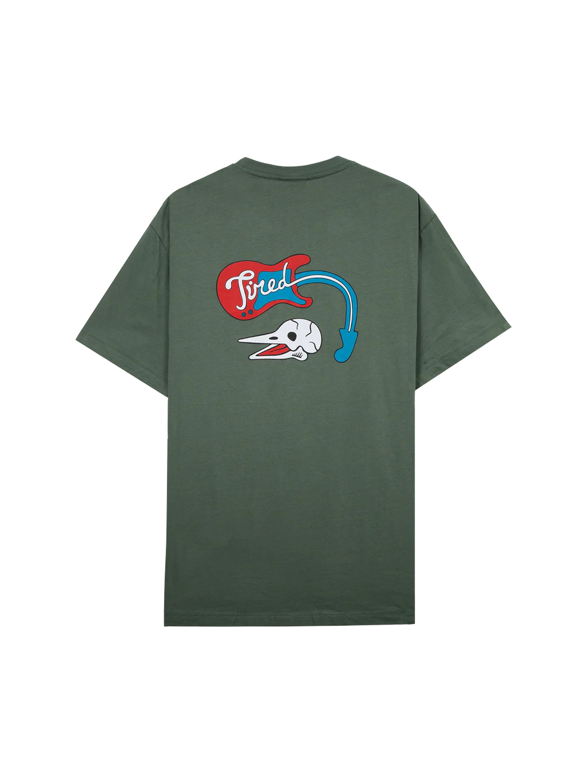TIRED MUSIC SS TEE (ORGANIC) GREEN