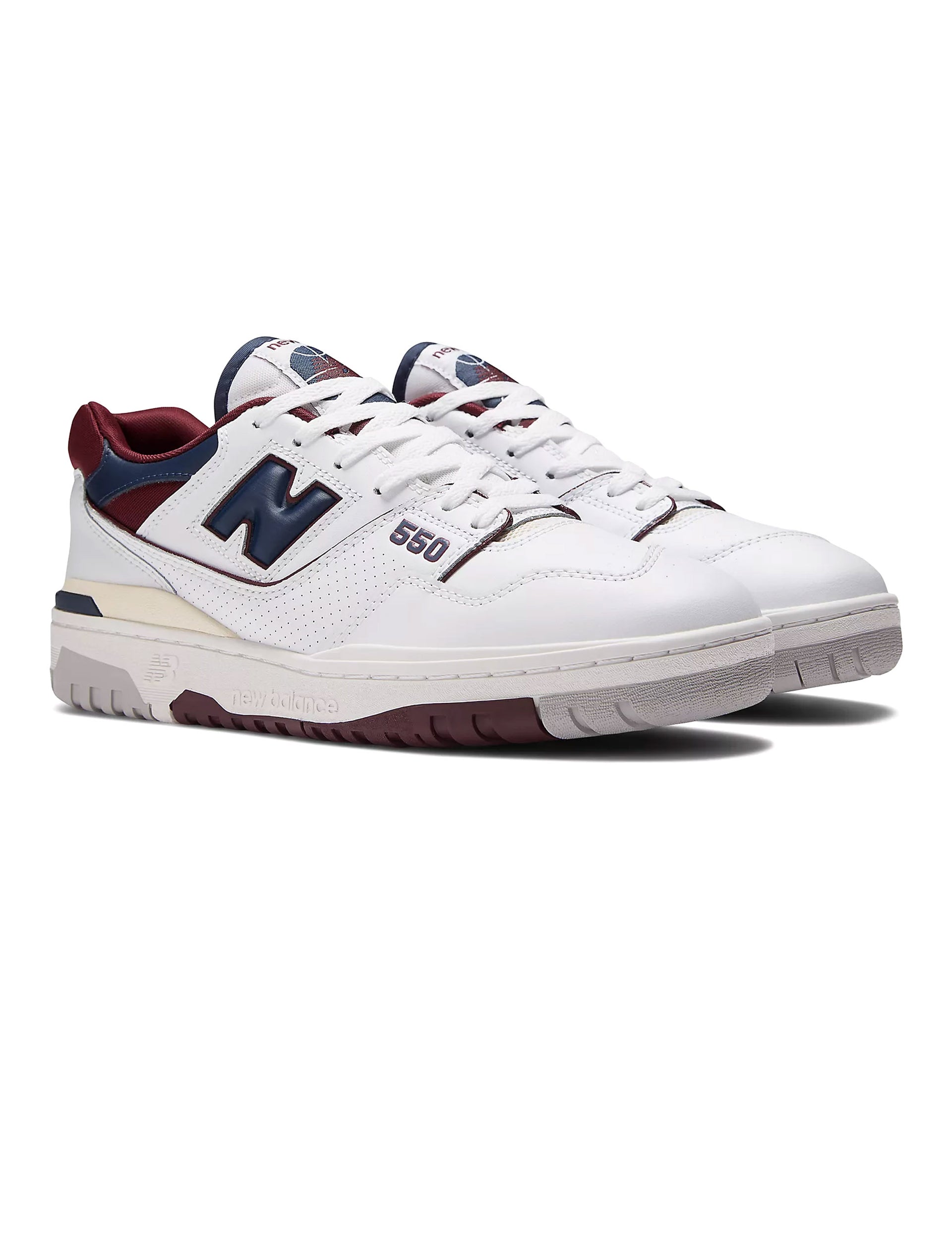 NEW BALANCE 550 White con nb burgundy y natural indigo BB550NCD