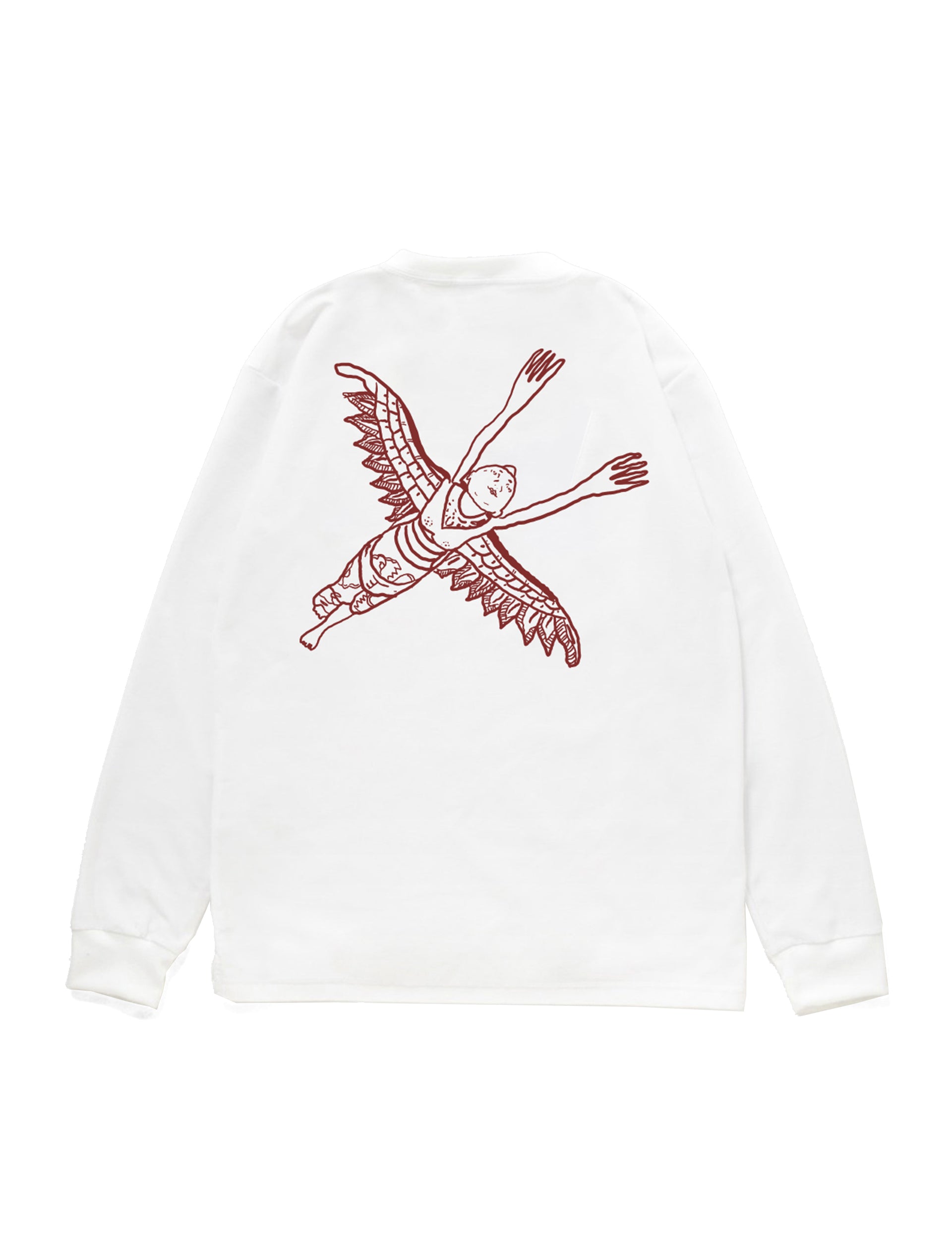 RECEPTION CLOTHING LS TEE THAI HOUSE COTTON SINGLE JERSEY WHITE
