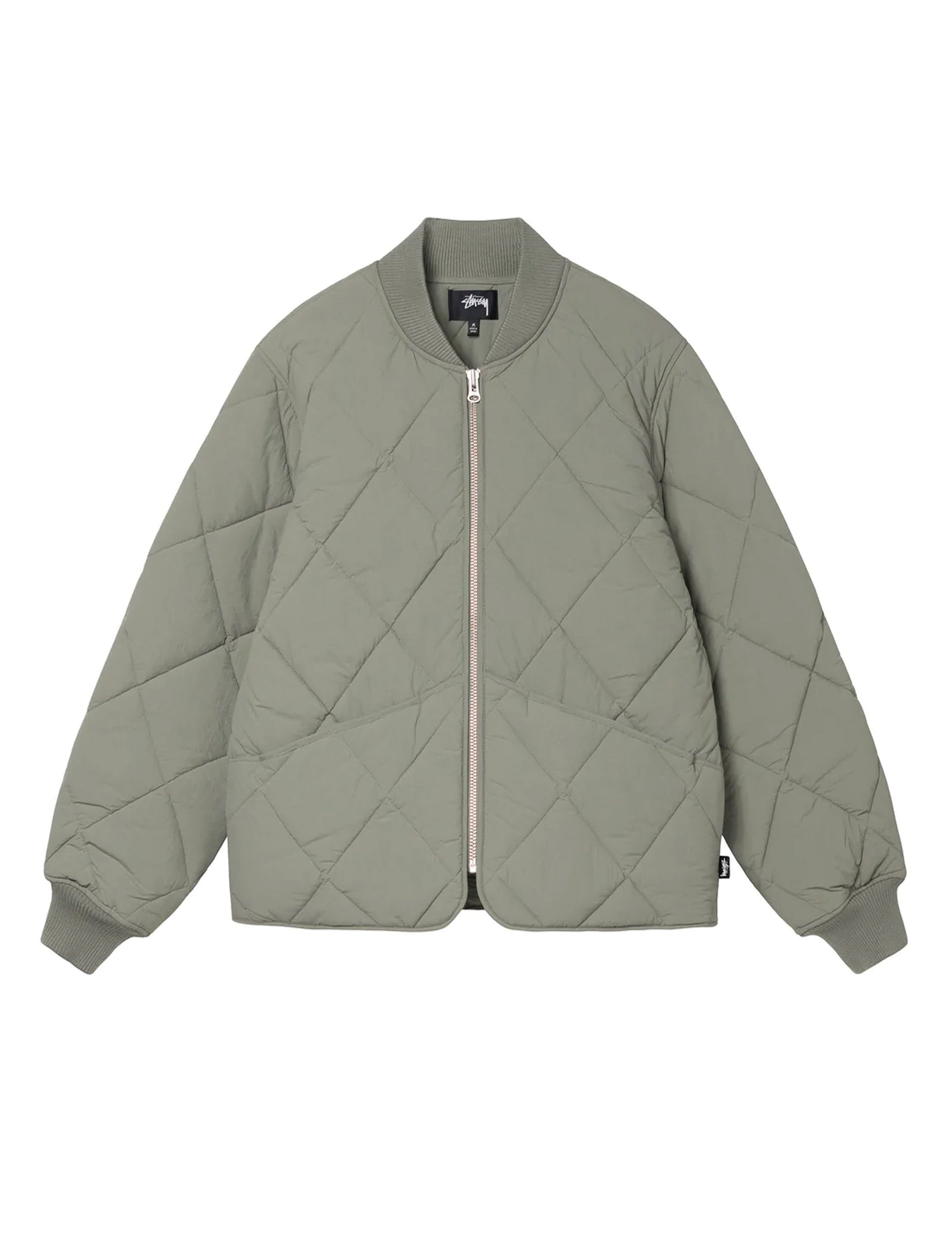 STÜSSY Dice Quilted Liner Jacket OLIVE