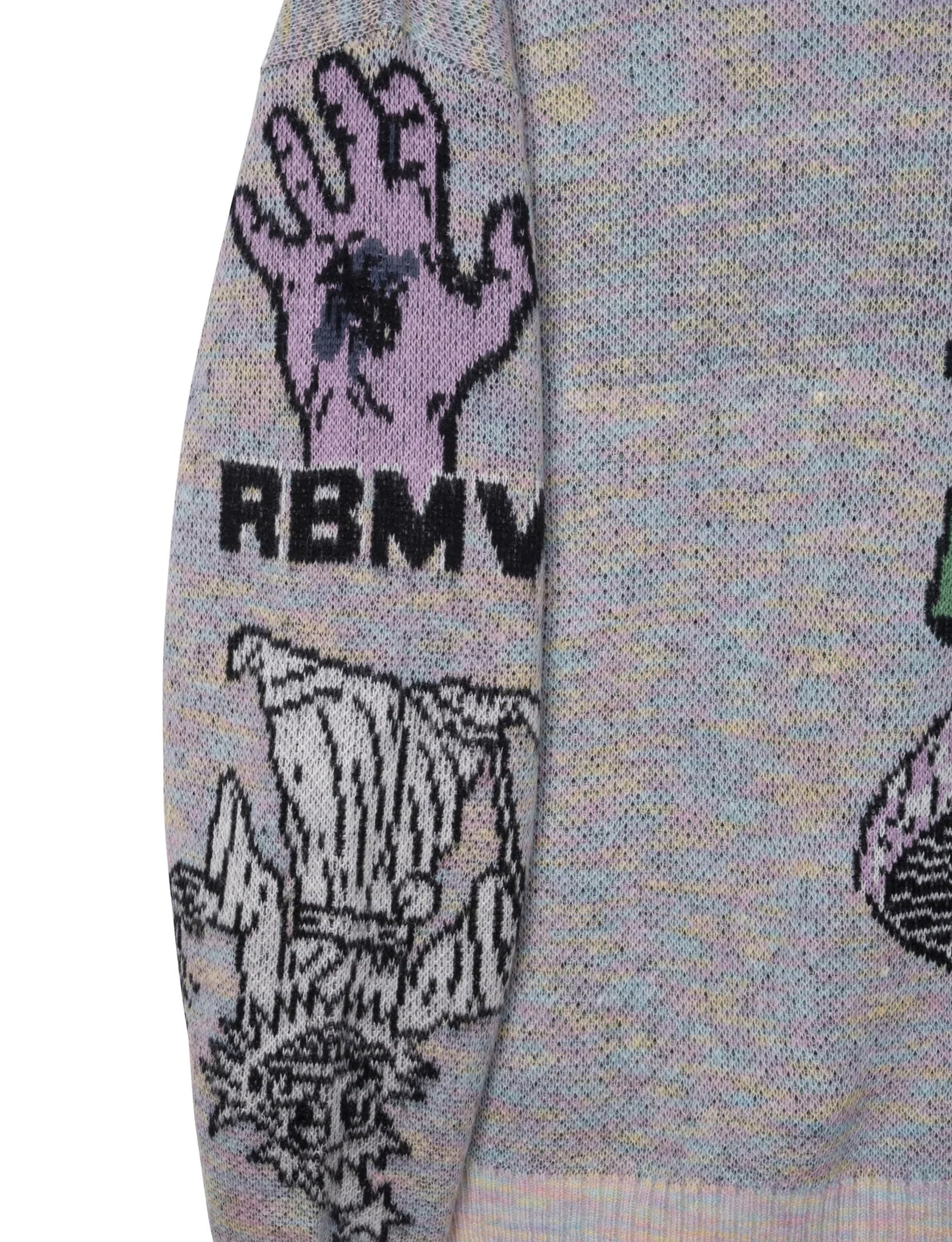 REAL BAD MAN TOO MANY GRAPHICS SWEATER