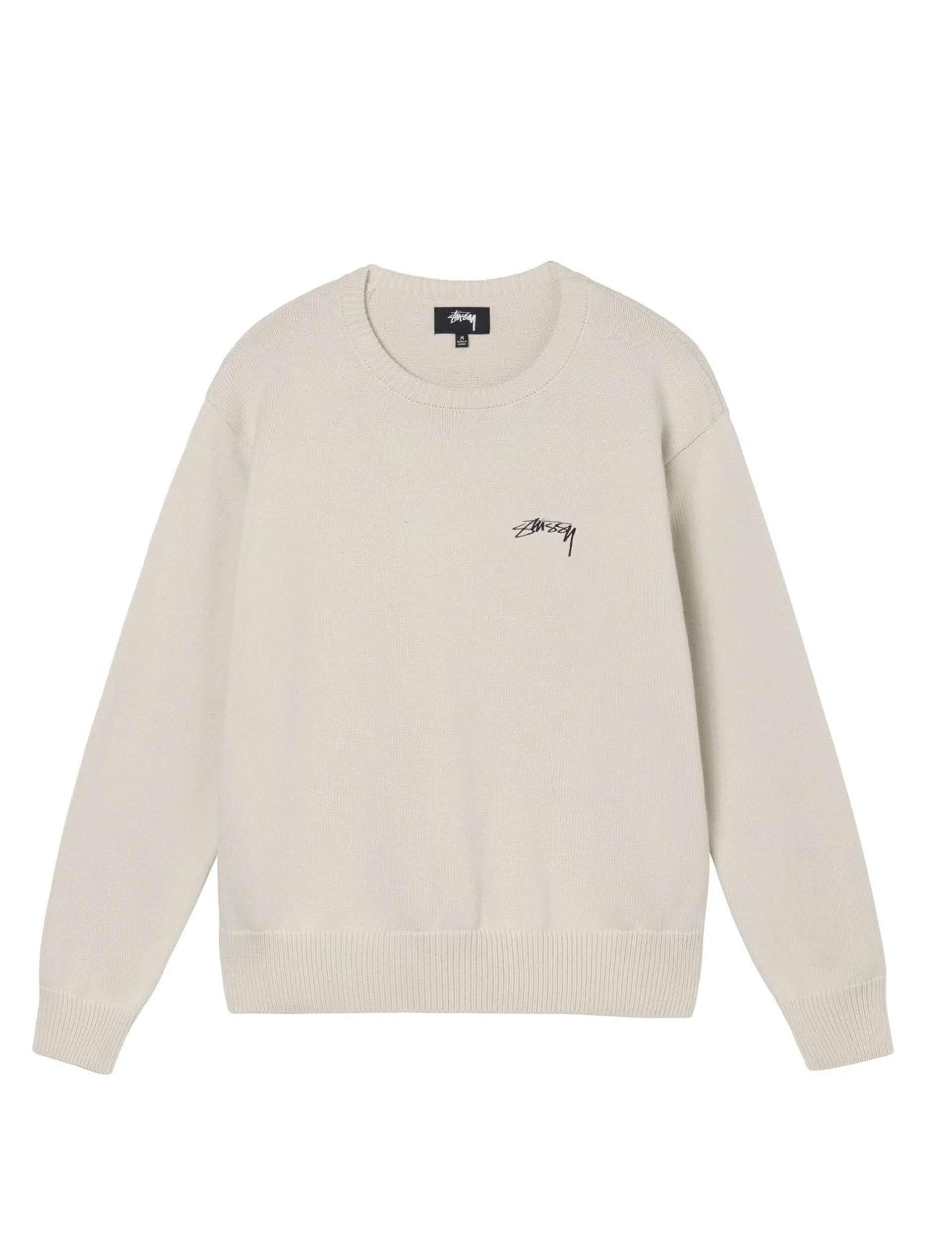 STÜSSY CARE LABEL SWEATER NATURAL