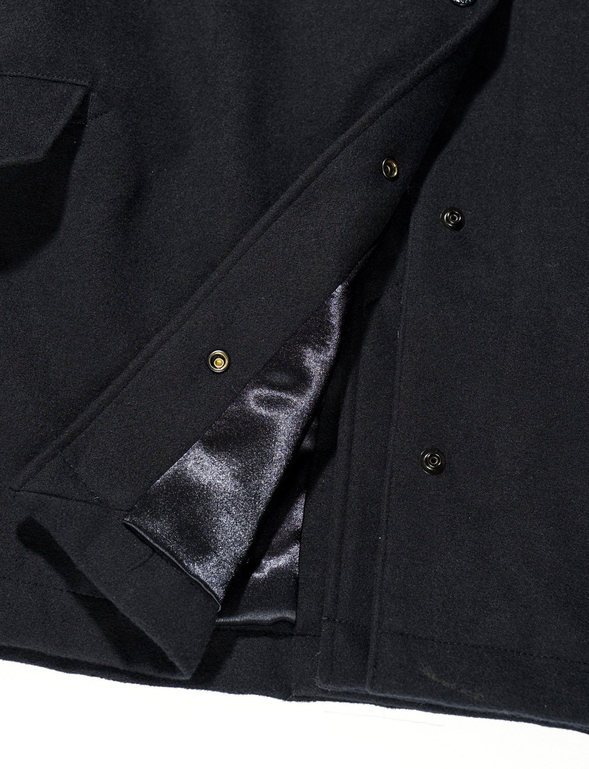 ENGINEERED GARMENTS LH Pea Coat Dk Navy Polyester Fake Melton