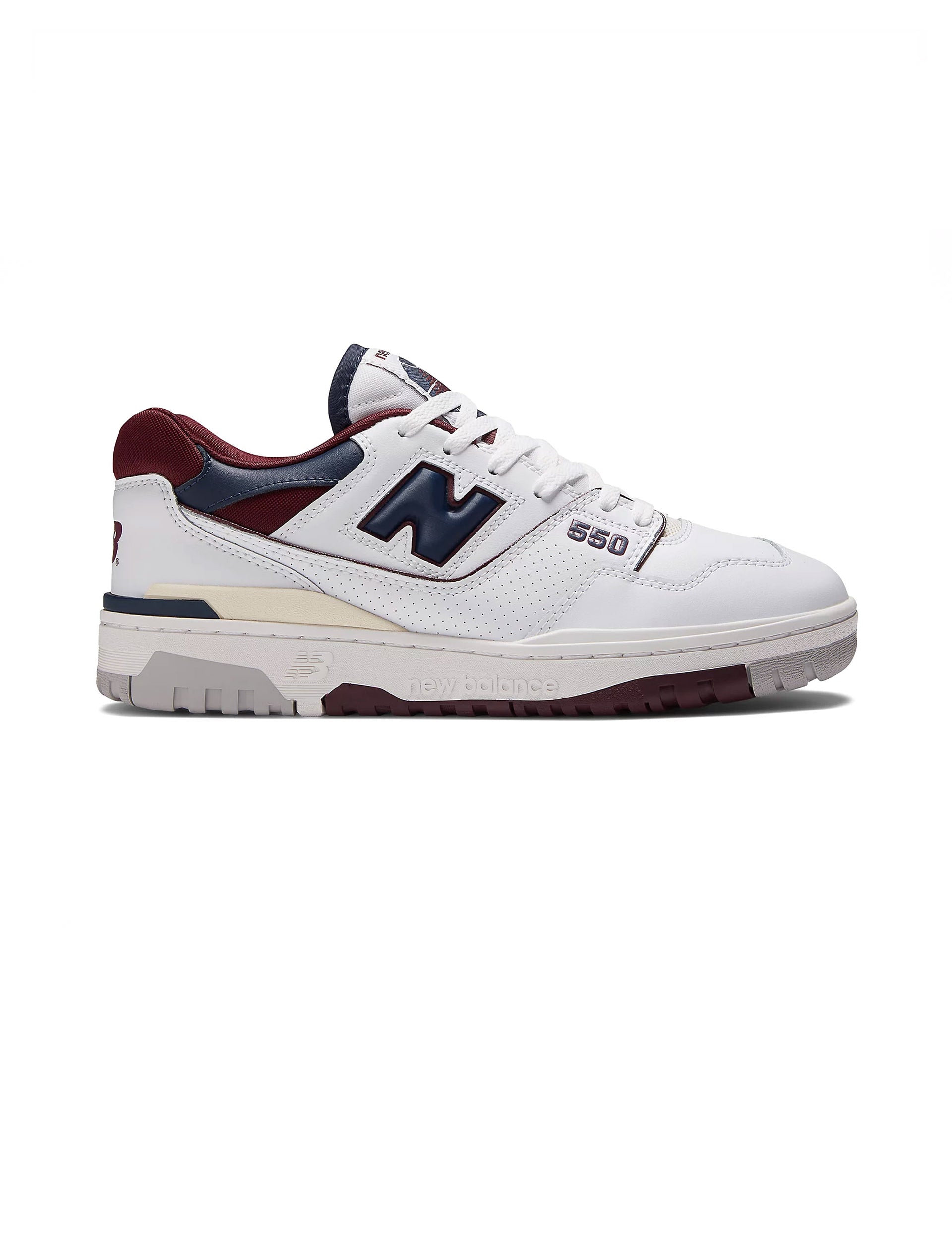 NEW BALANCE 550 White con nb burgundy y natural indigo BB550NCD