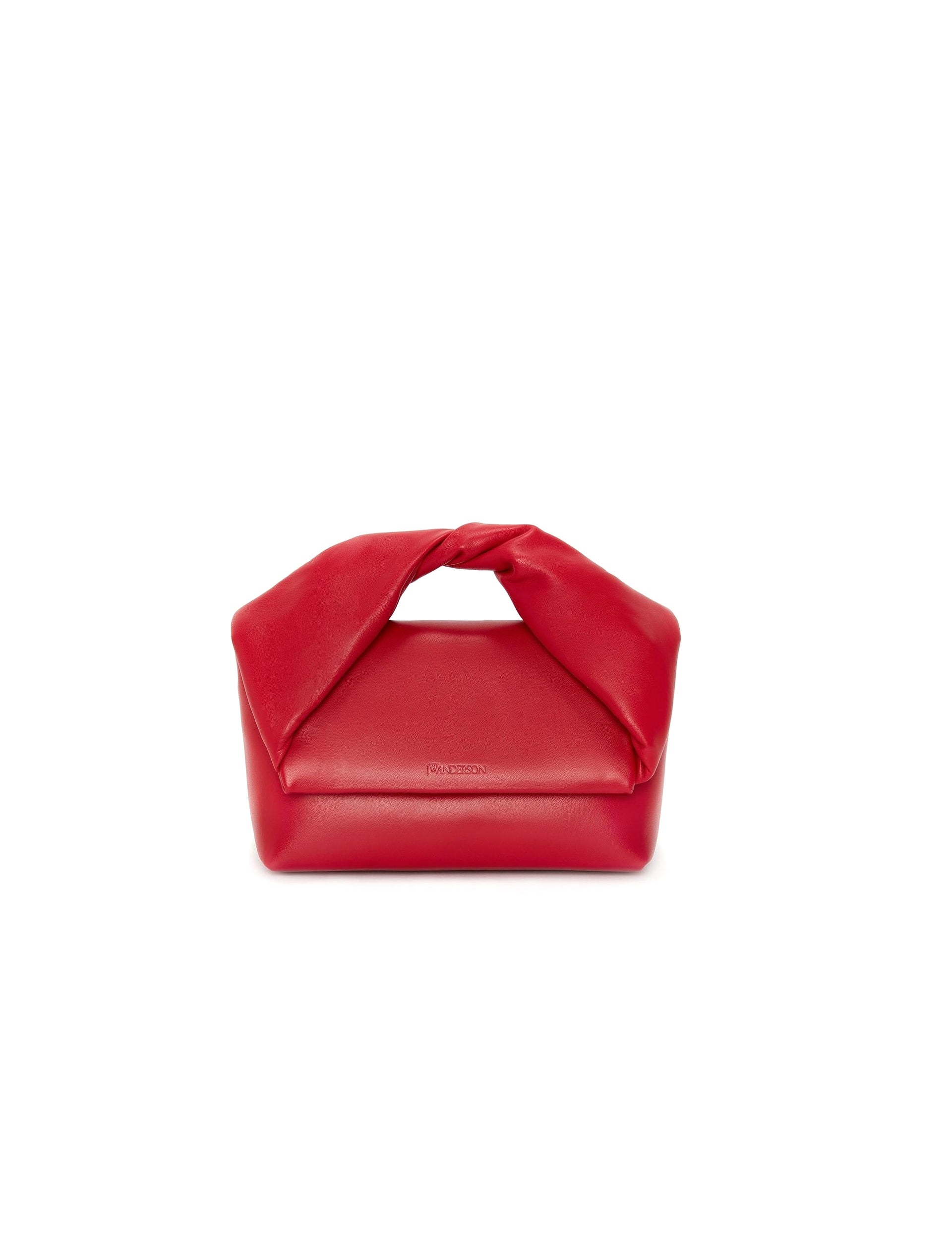 JW ANDERSON MIDI TWISTER BAG RED