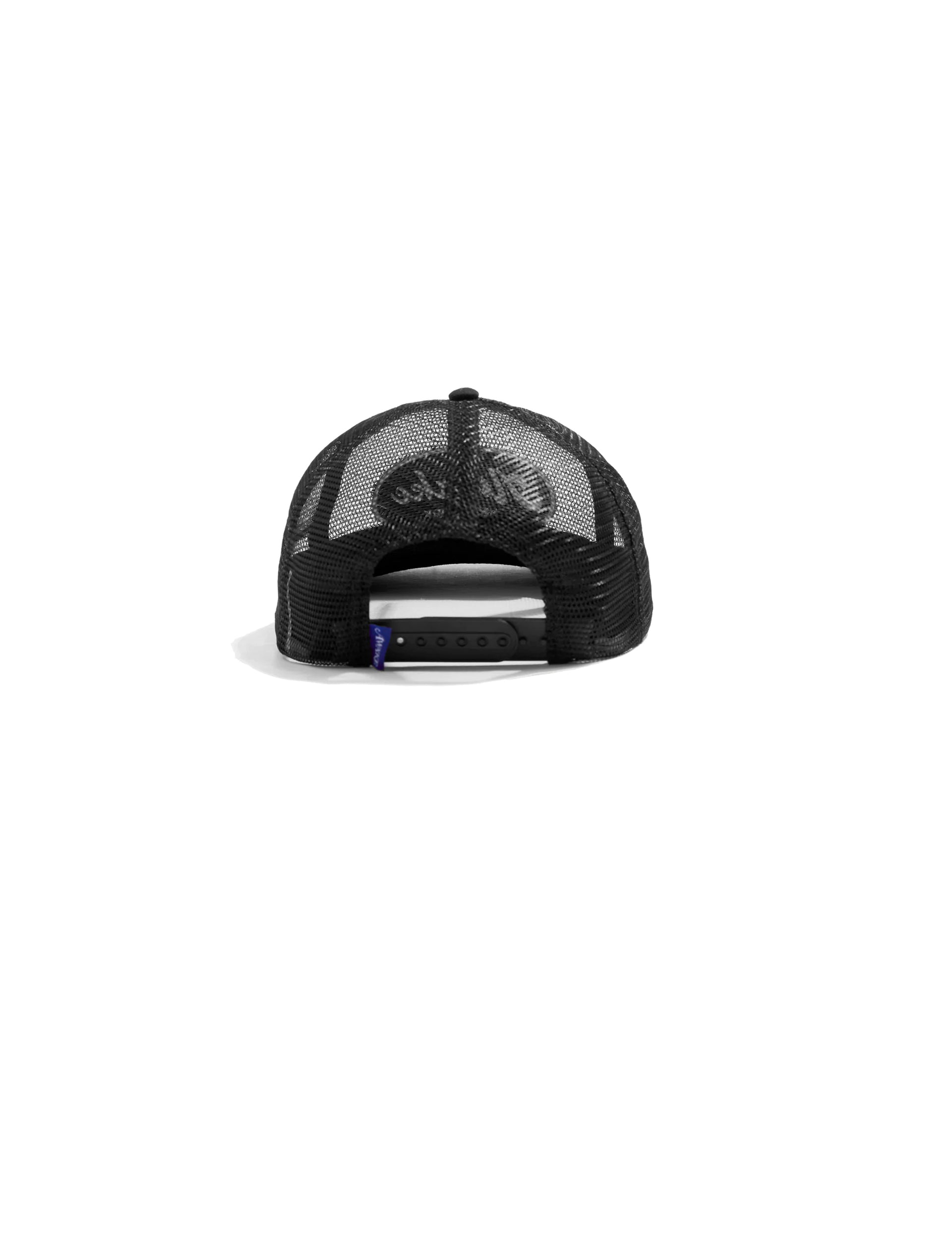 AWAKE NY LOGO PATCH MESH TRUCKER HAT BLACK