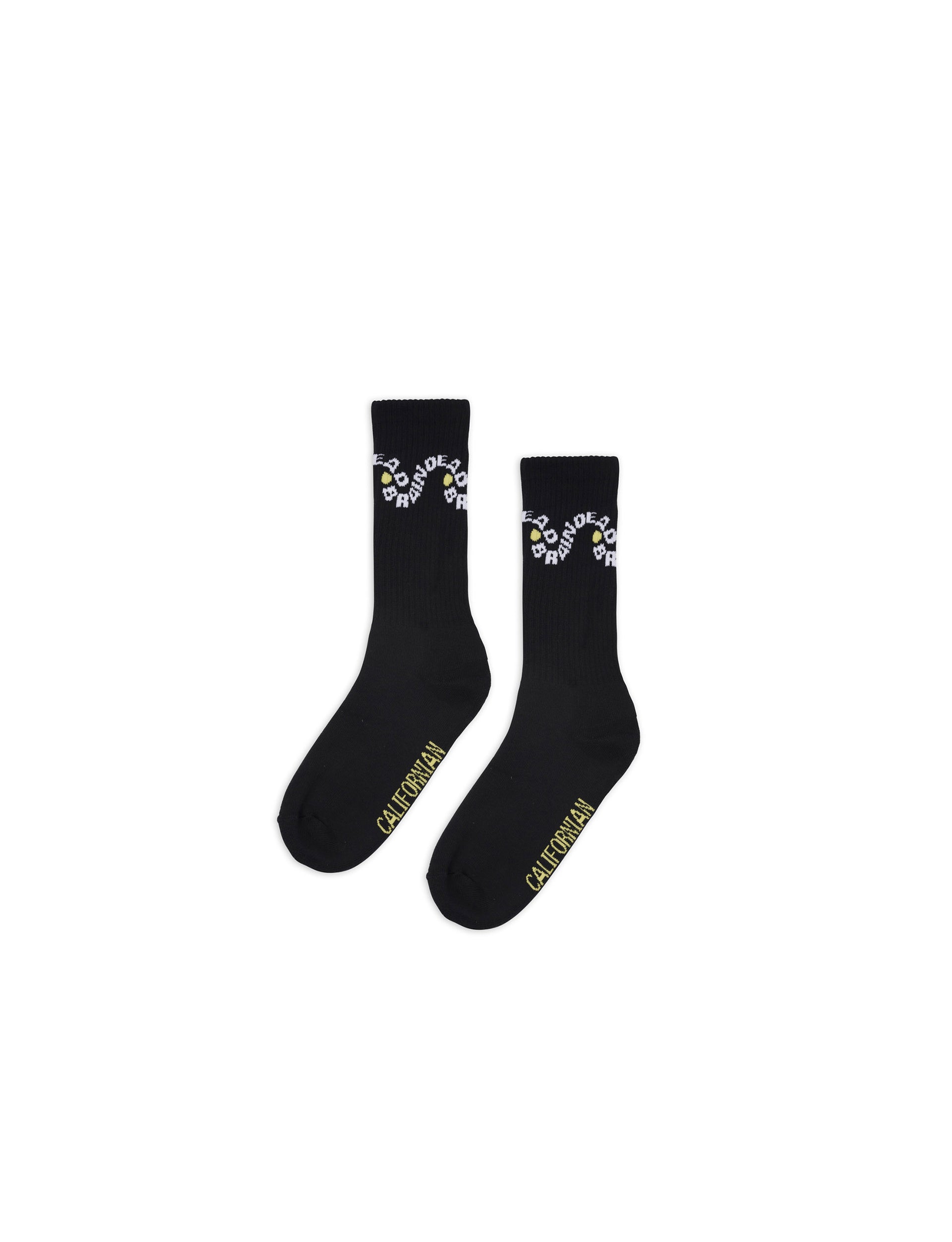 BRAIN DEAD BD WAVES SOCK BLACK