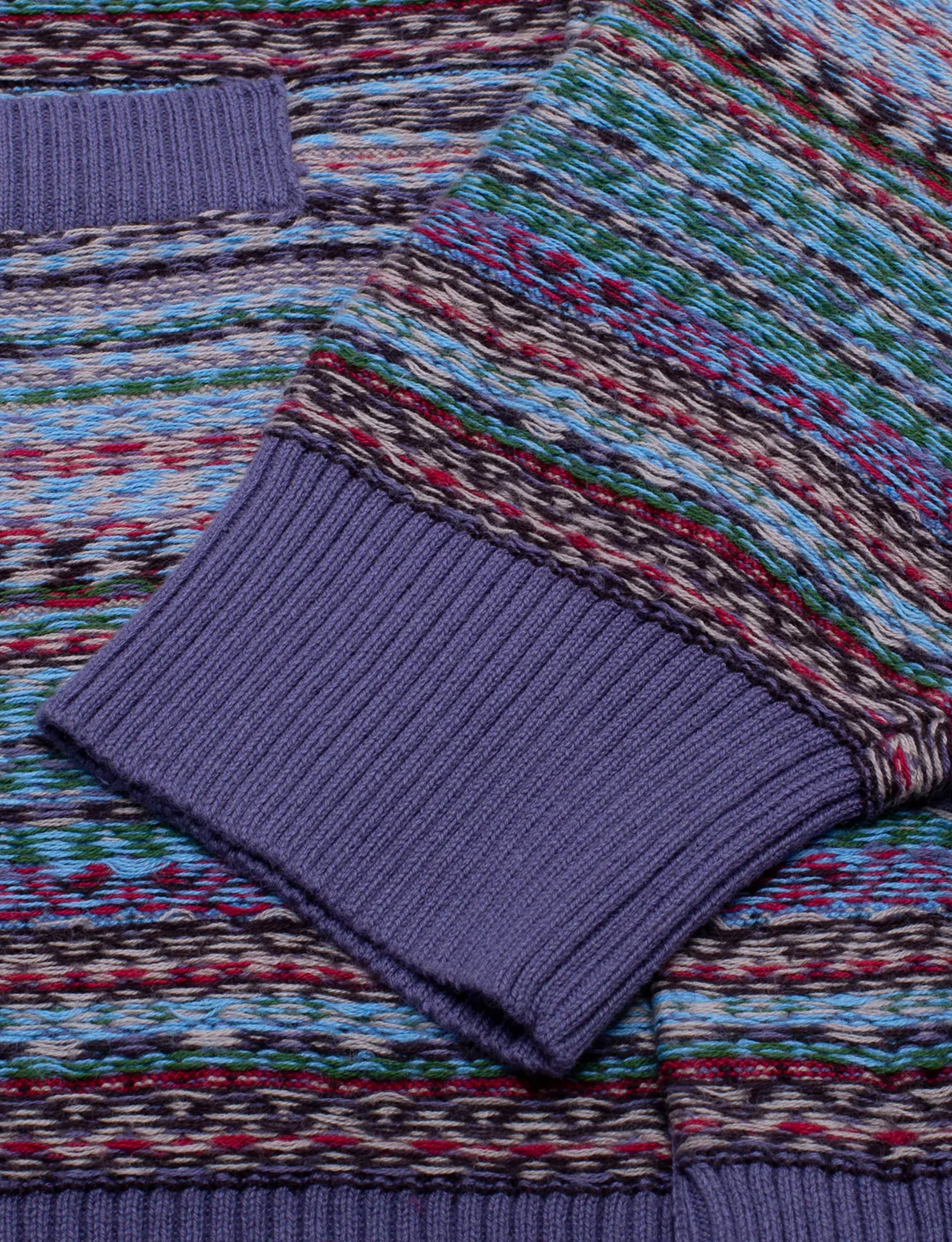 FUCKING AWESOME DILL PAINTING INTARSIA CARDIGAN