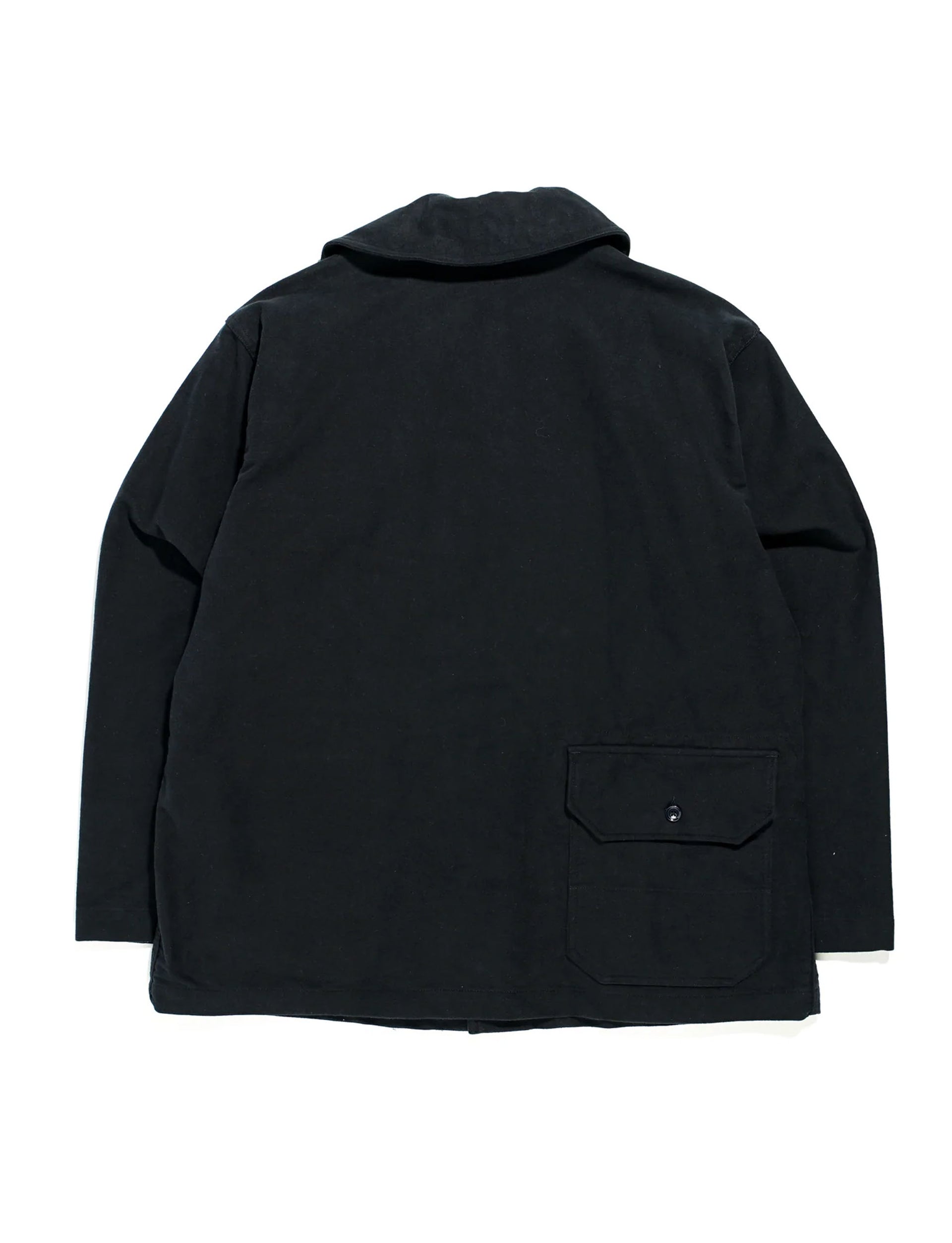 ENGINEERED GARMENTS Shawl Collar Utility Jacket Dk Navy Cotton Moleskin