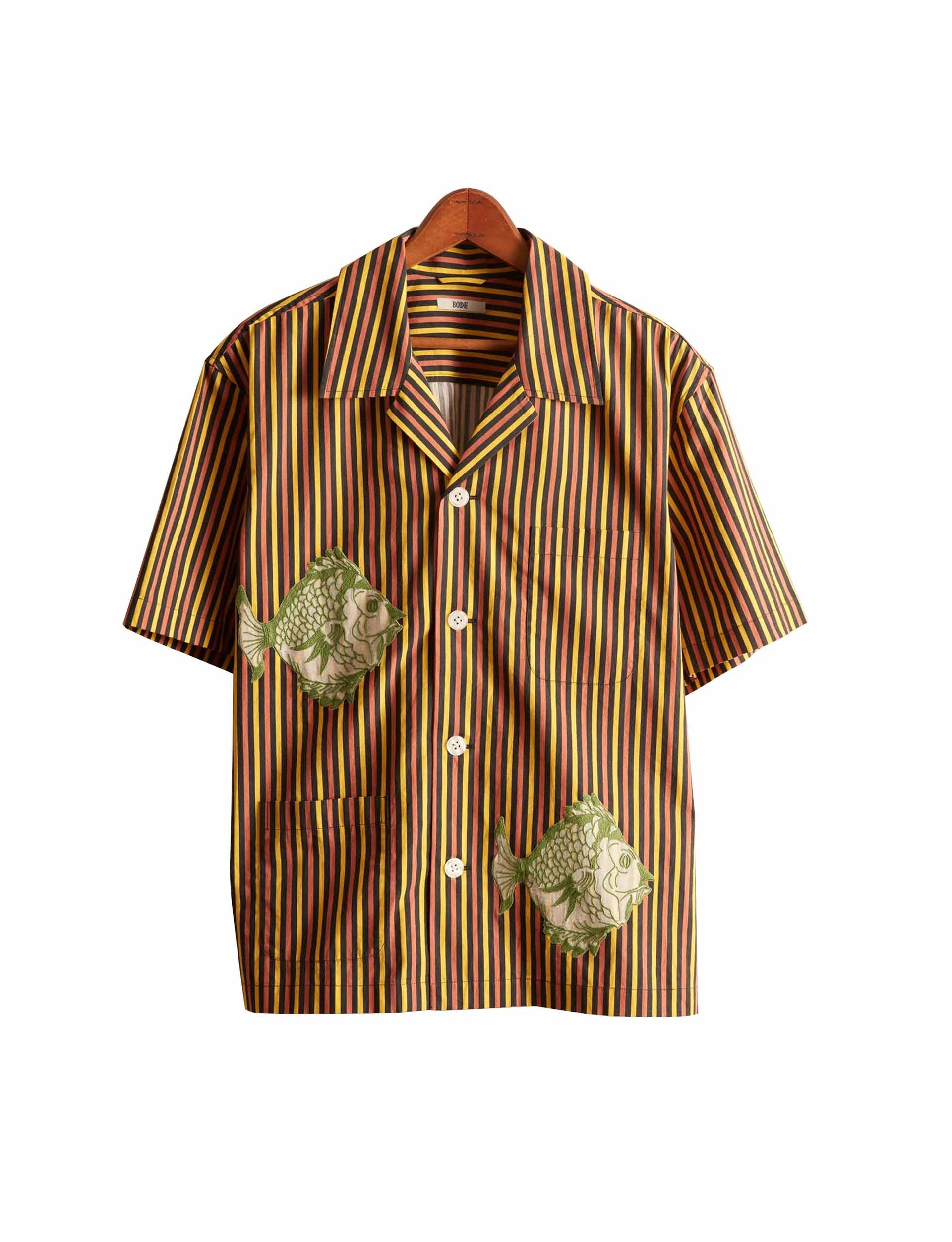 BODE FISH APPLIQUÉ SHORT SLEEVE SHIRT