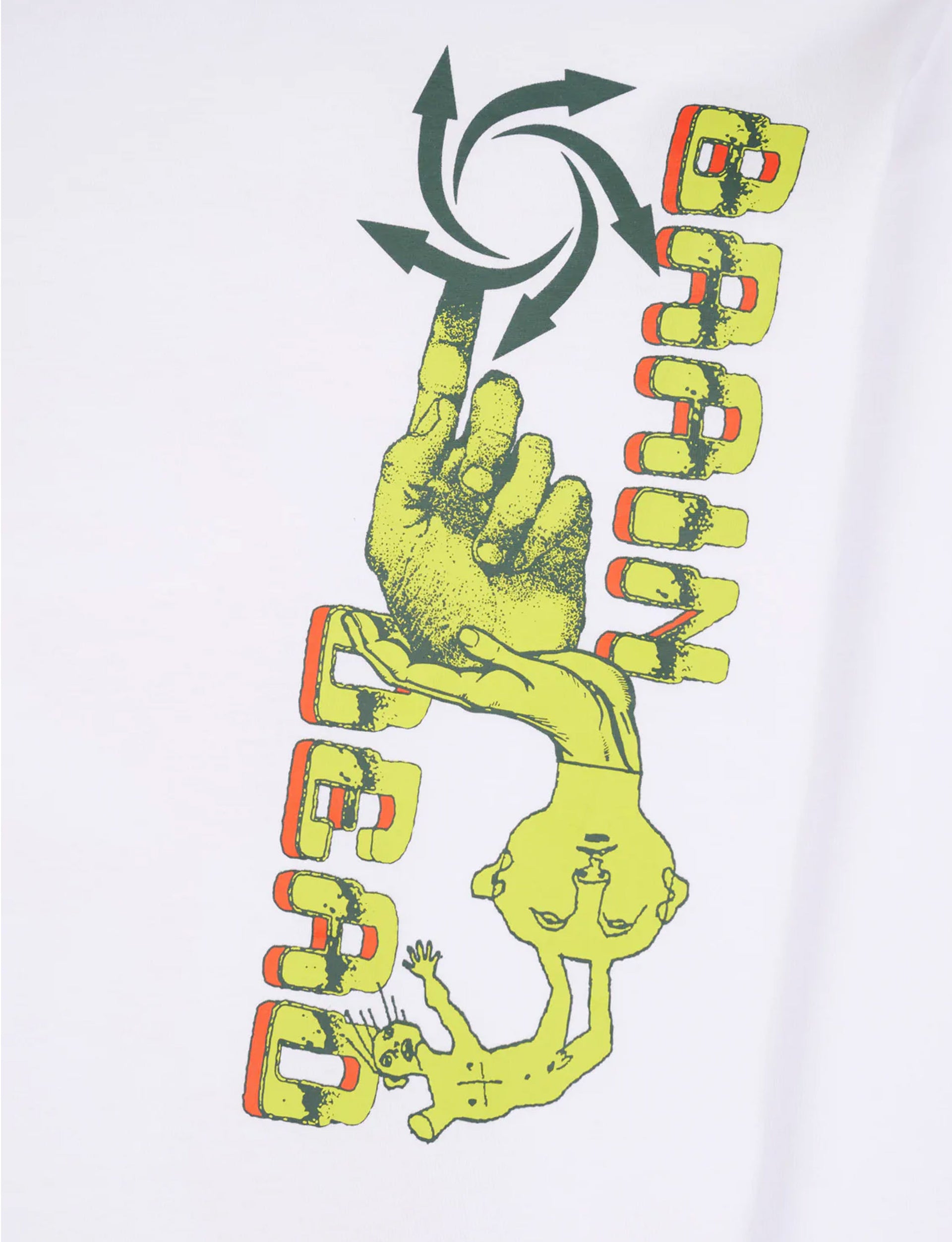 BRAIN DEAD GLOBAL STREAMS LONG SLEEVE WHITE