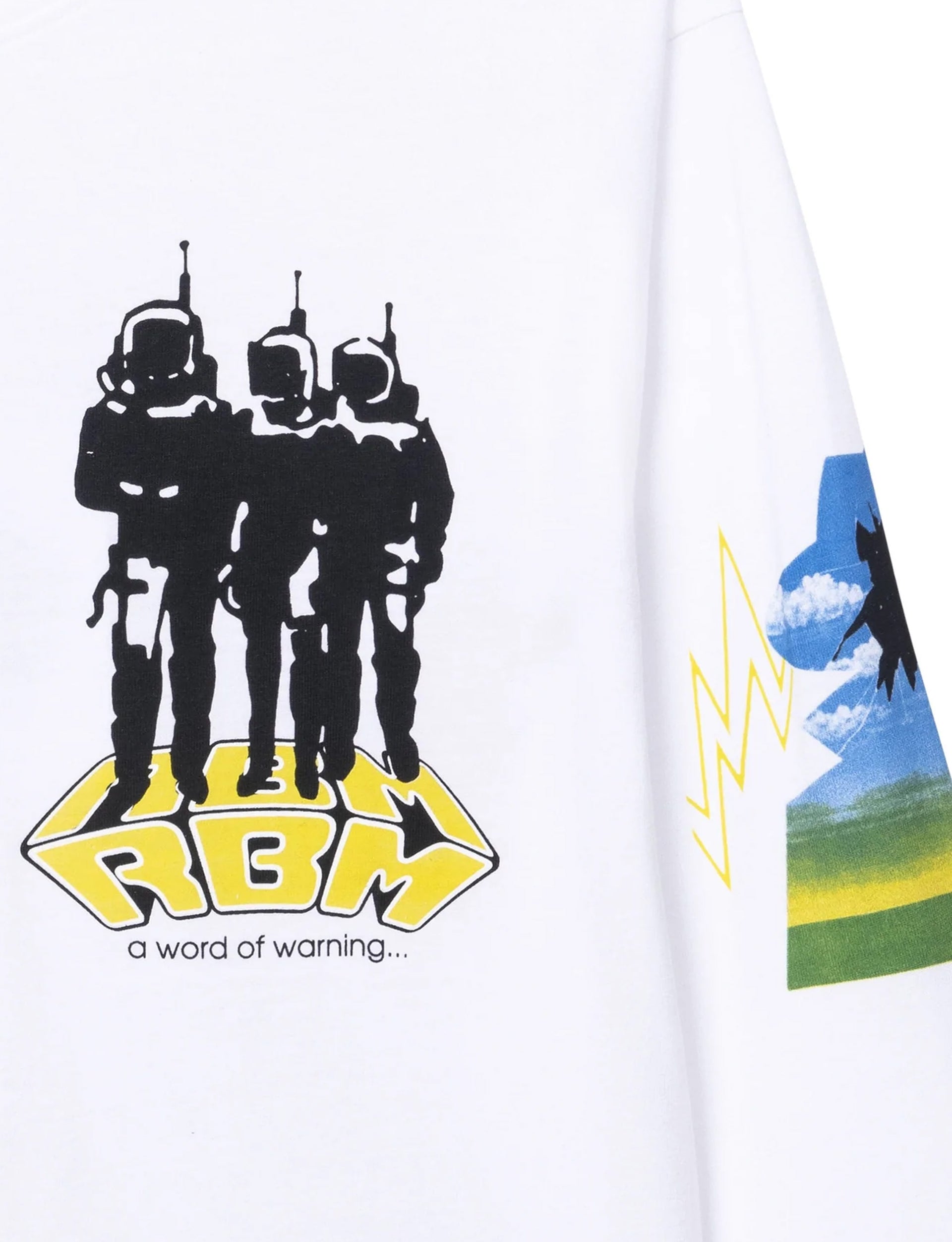 REAL BAD MAN HARDCORE SCI FI LS TEE WHITE