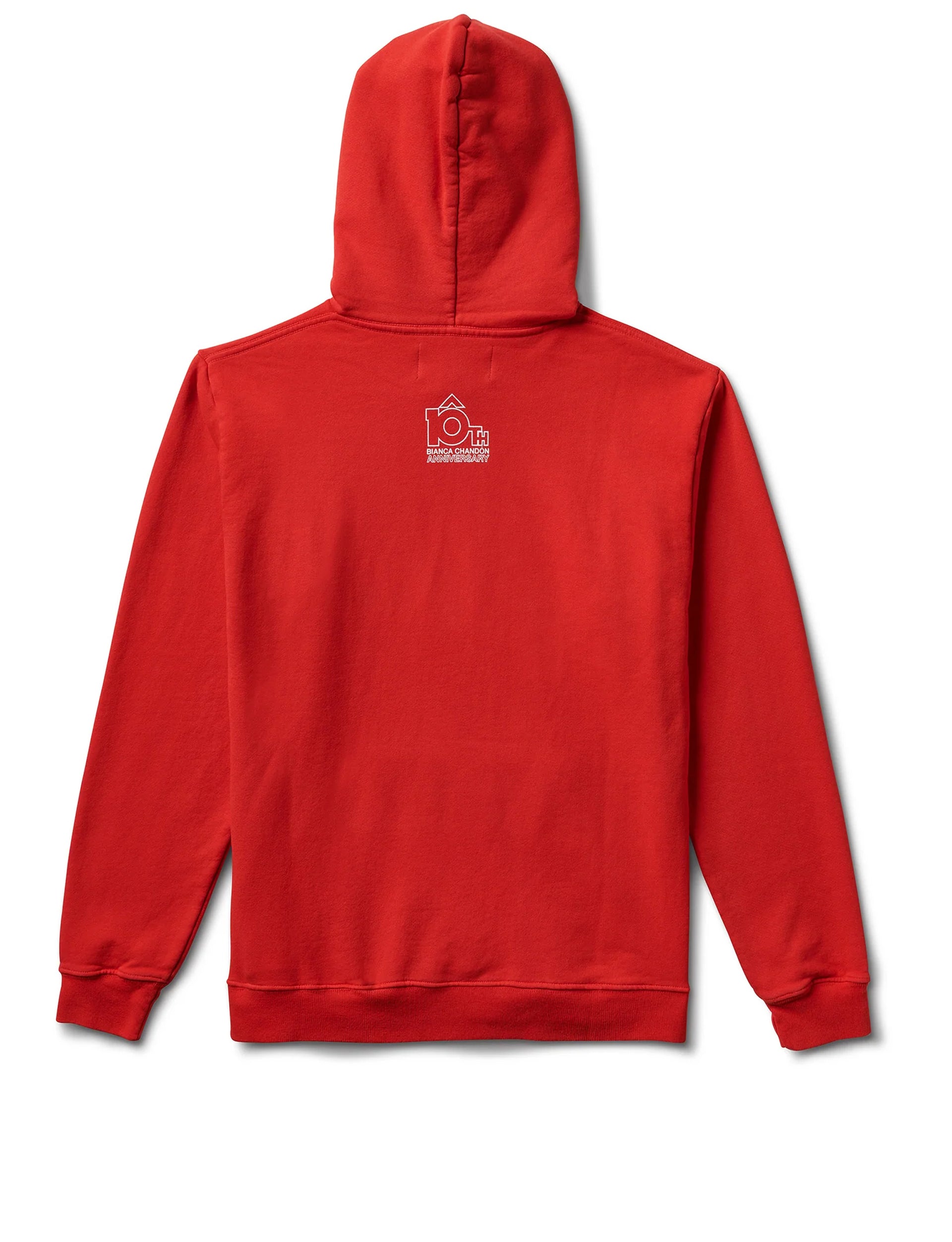 BIANCA CHANDÔN LOVER 10TH ANNIVERSARY PULLOVER HOOD RED