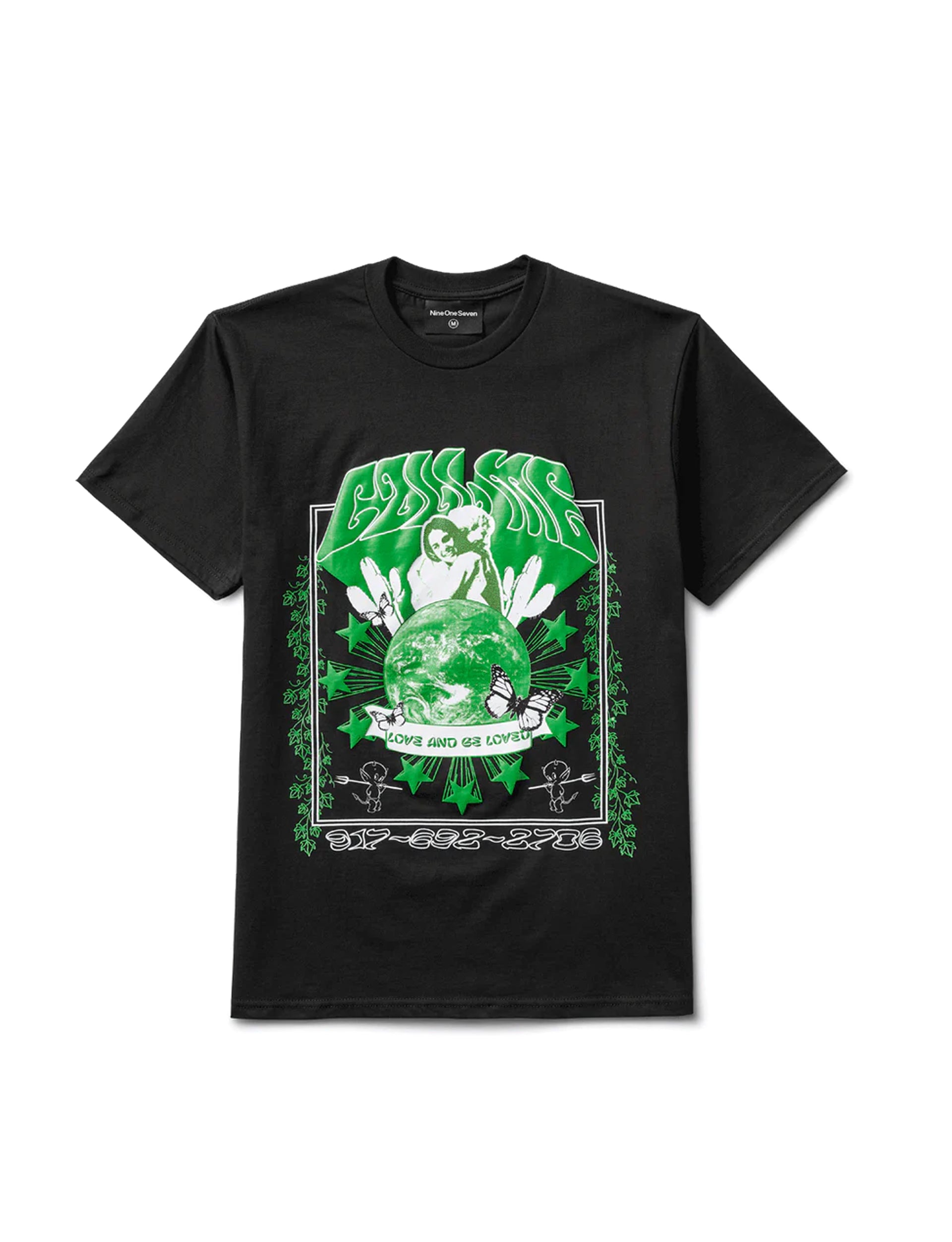 CALL ME 917 Love Be Loved BLK Tee