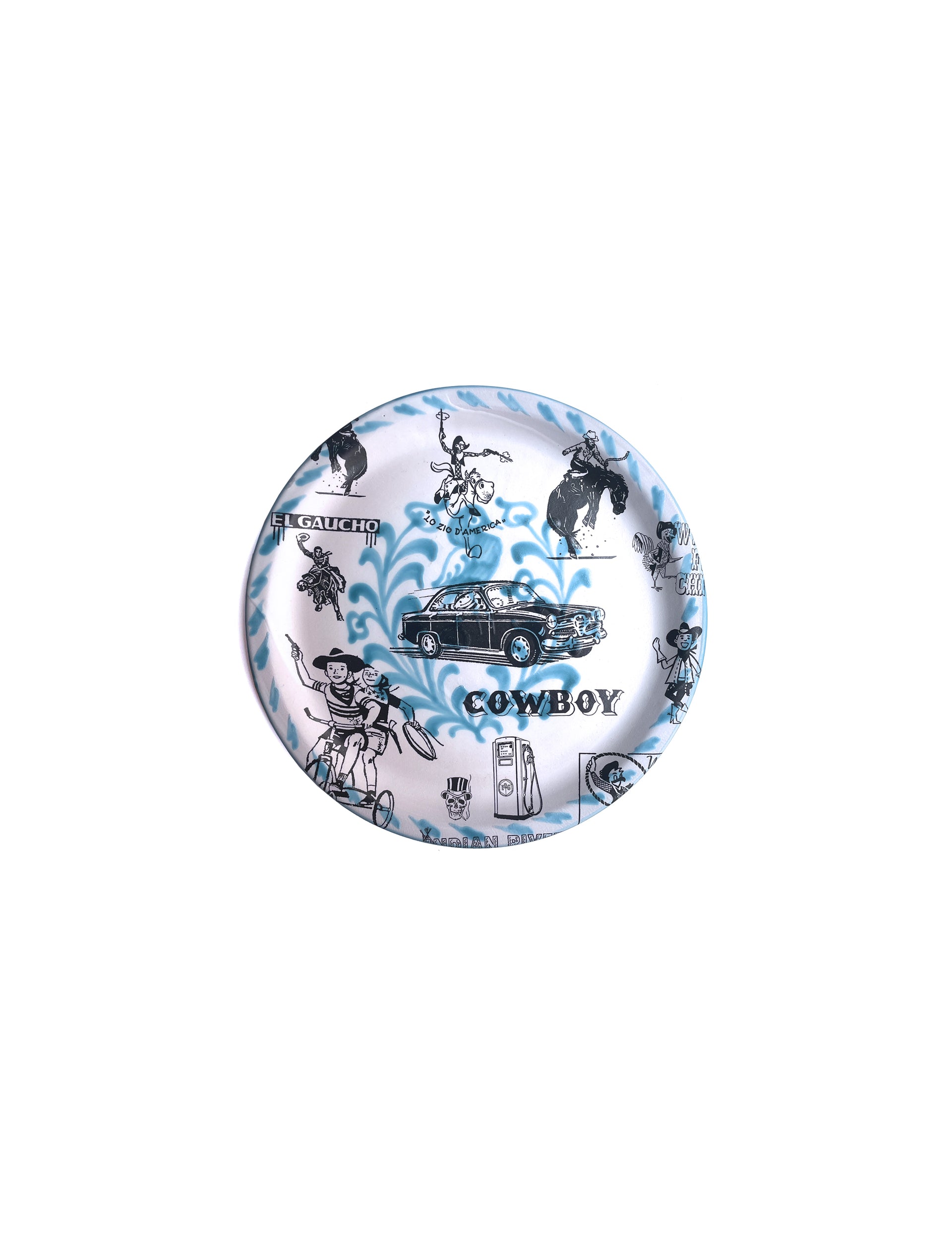 CASA MARICRUZ x MINISHOPMADRID PLATE TURQUOISE