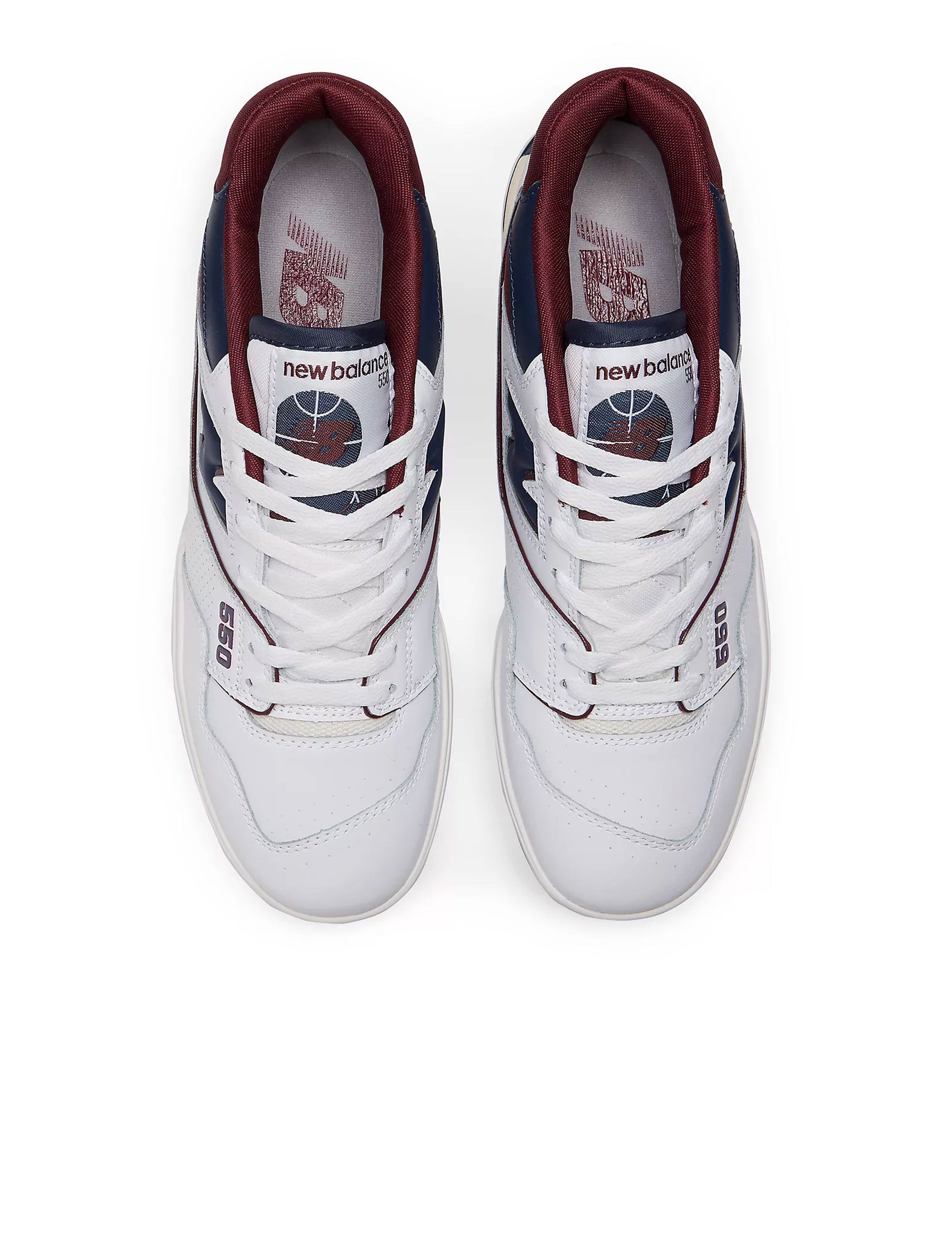 NEW BALANCE 550 White con nb burgundy y natural indigo BB550NCD