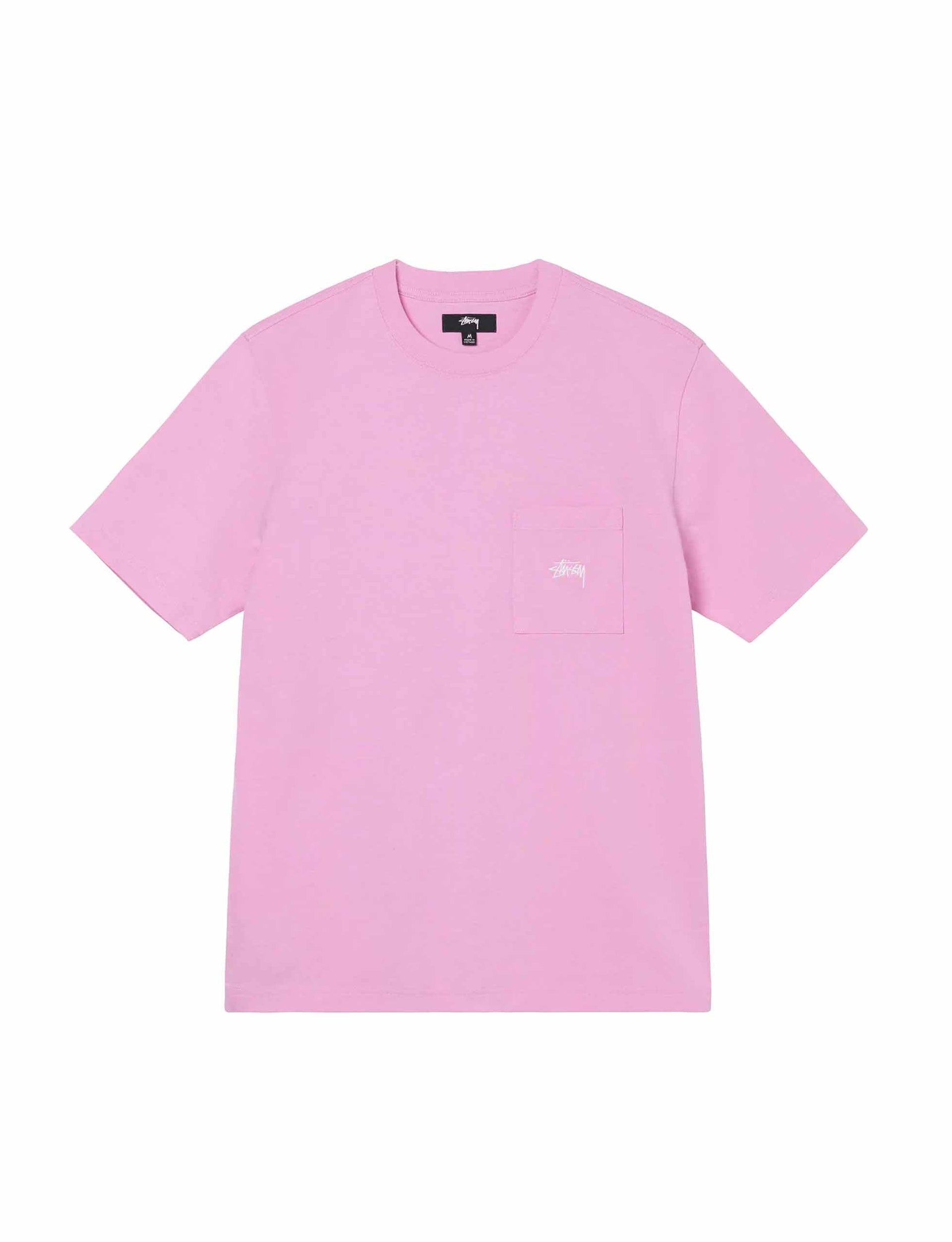 STÜSSY Stock Logo Ss Pocket Crew PINK