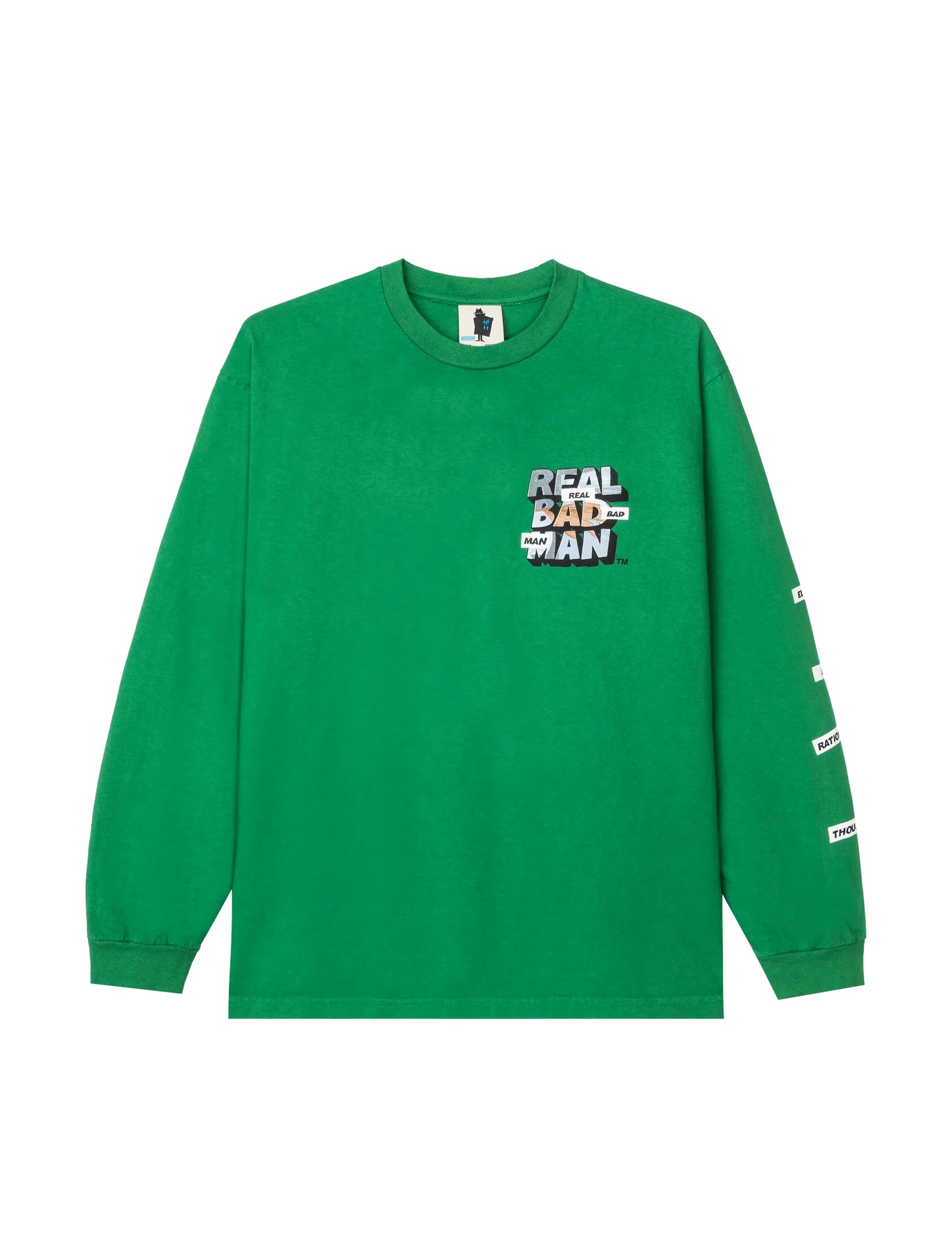 REAL BAD MAN PIANO MAN LS TEE GREEN