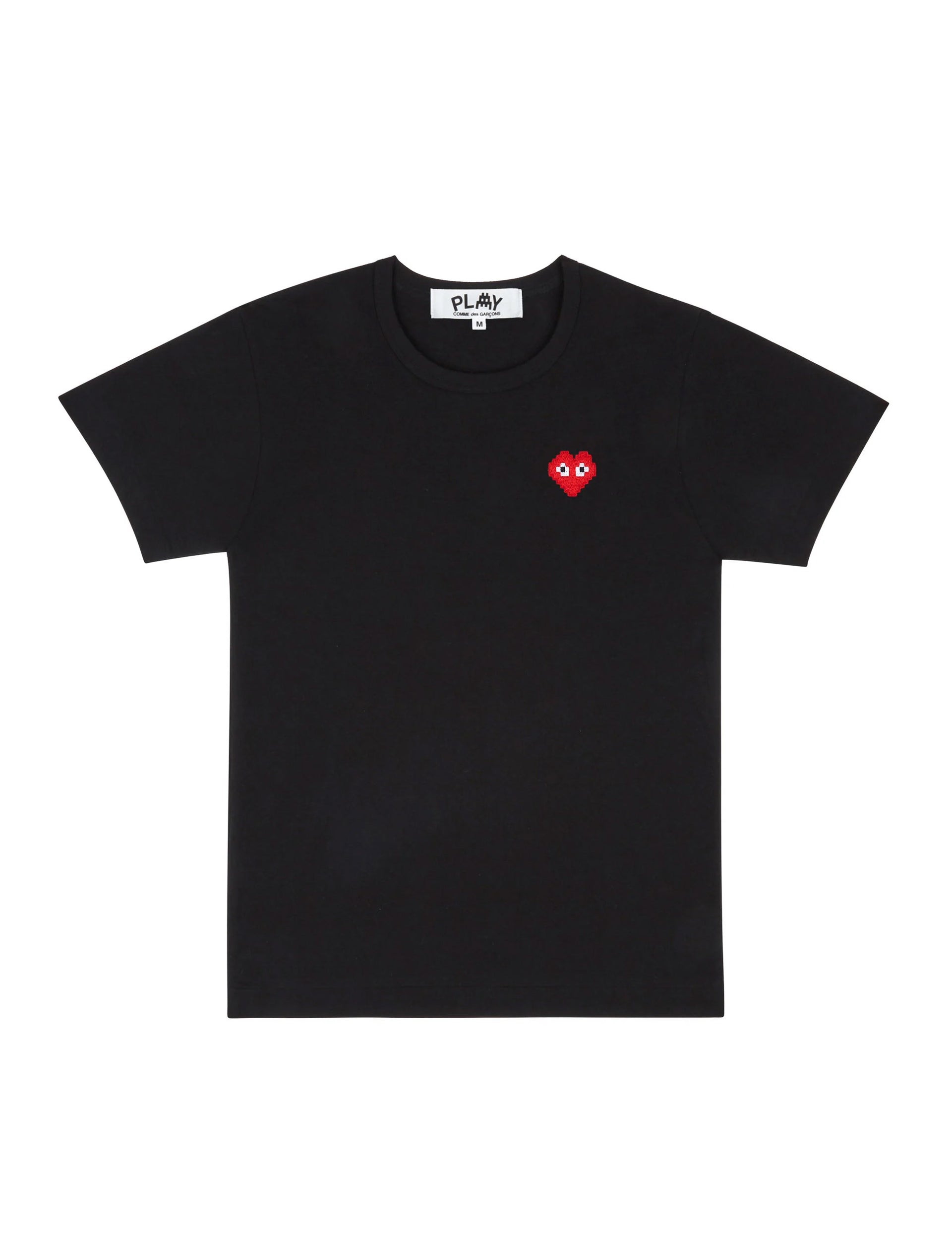 COMME DES GARÇONS PLAY X THE ARTIST INVADER BASIC T-SHIRT BLACK