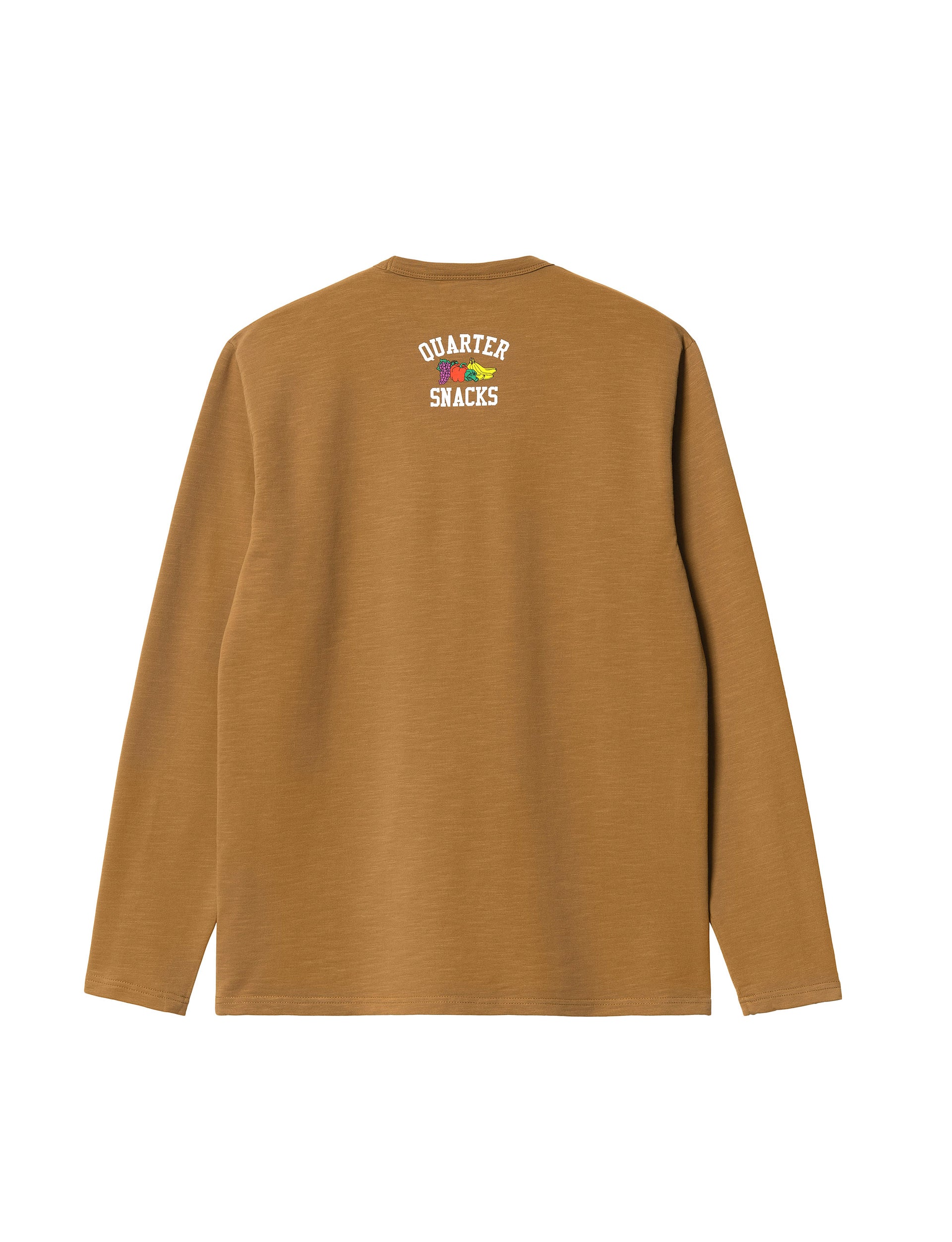 CARHARTT WIP Quartersnacks Slub Yarn Pocket T-Shirt HAMILTON BROWN