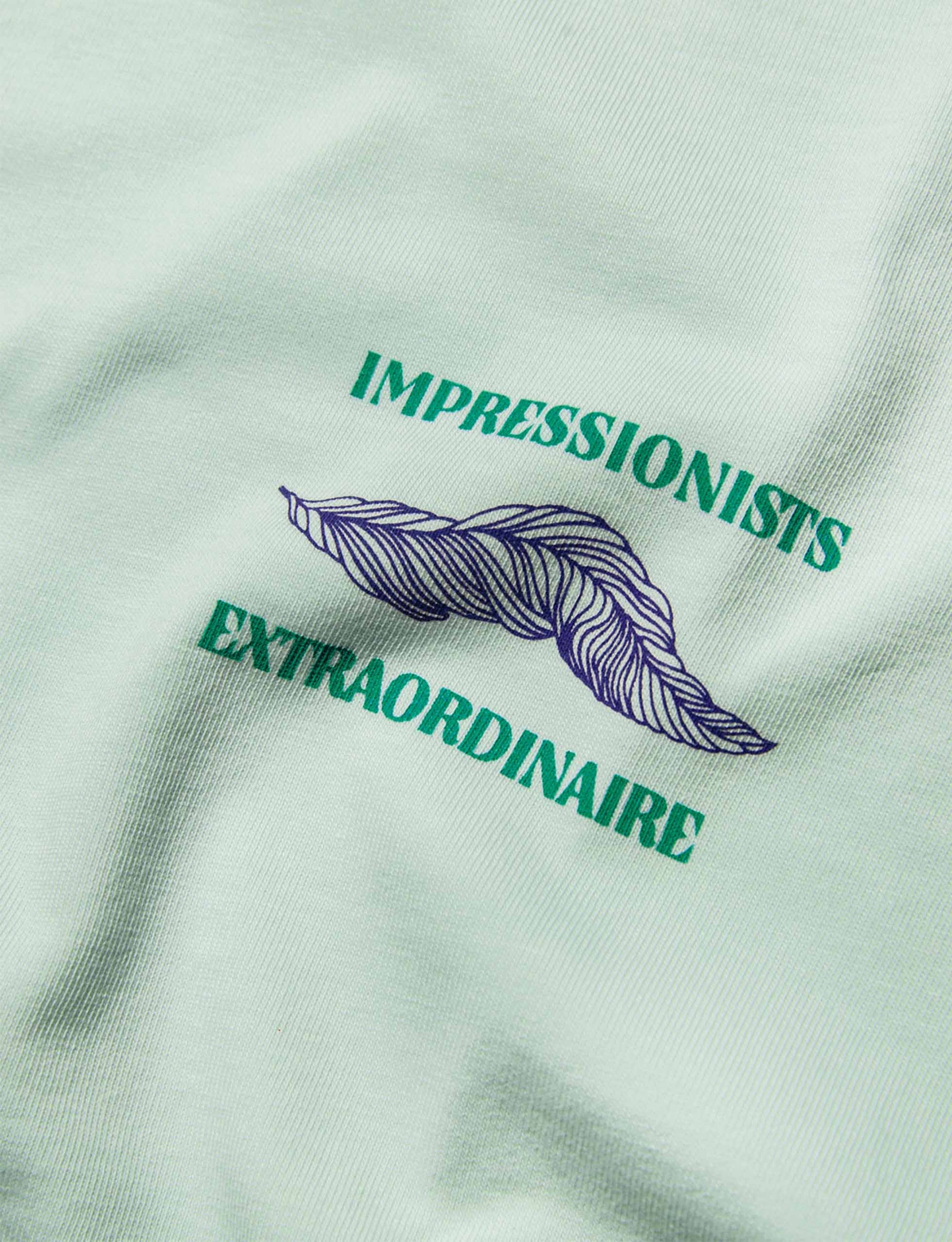 RECEPTION SS TEE EXTRA SINGLE COTTON JERSEY MINT GREEN