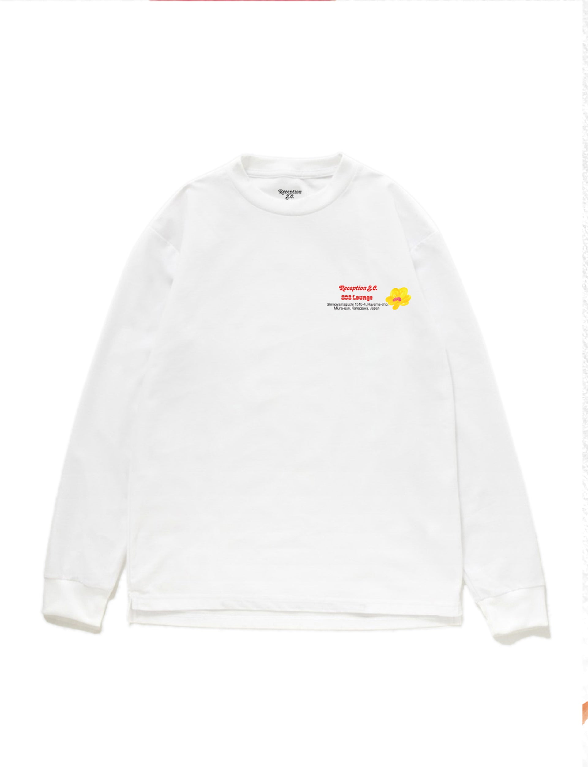 RECEPTION CLOTHING 808 TIKE BAR COTTON SINGLE JERSEY WHITE
