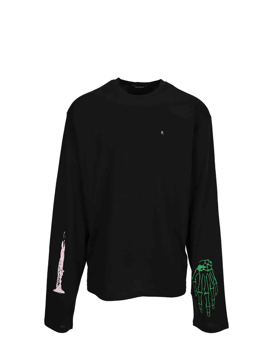 RAF SIMONS Extreme long sleeve T-shirt Skeleton Hand