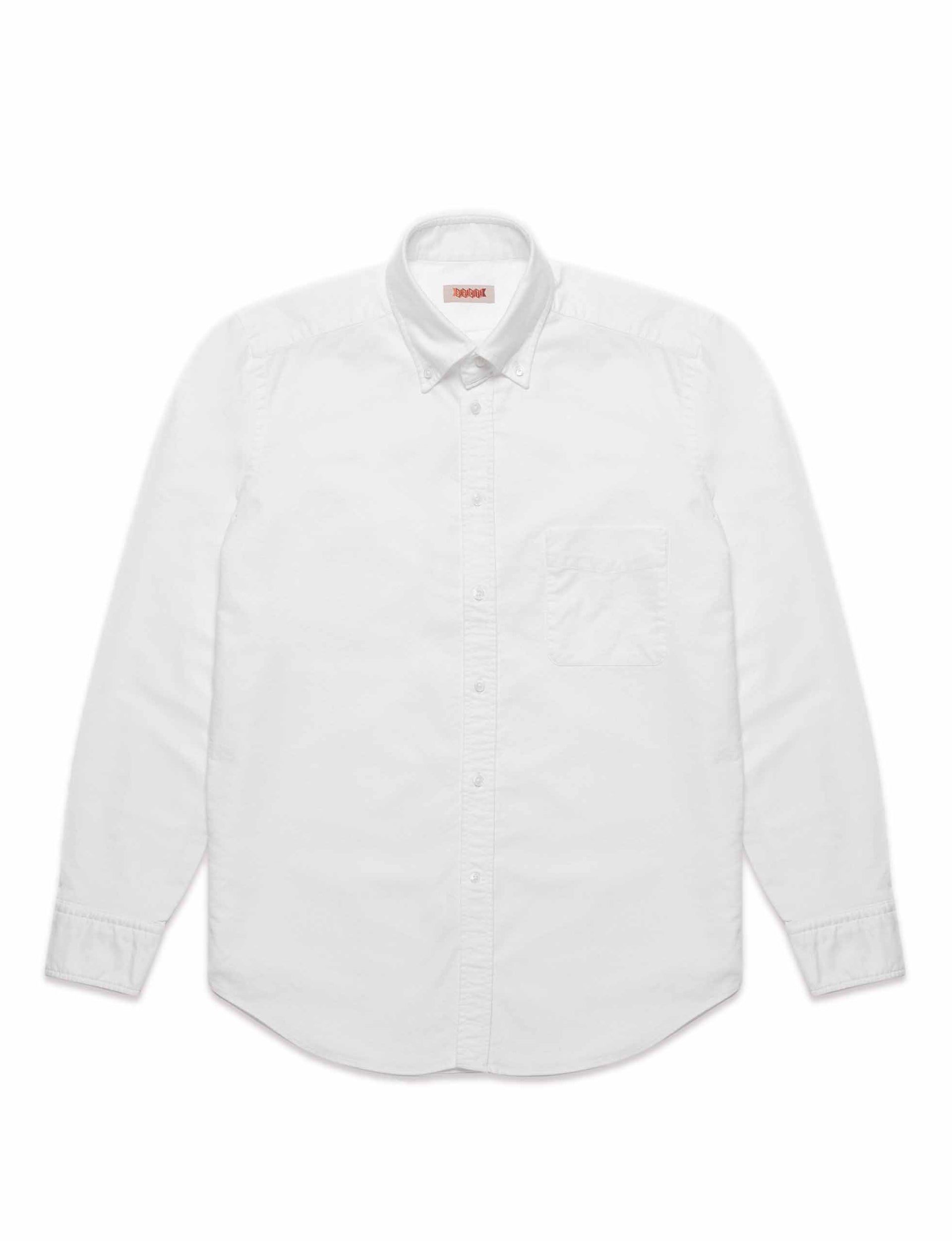 BARACUTA WASHED OXFORD SHIRT WHITE