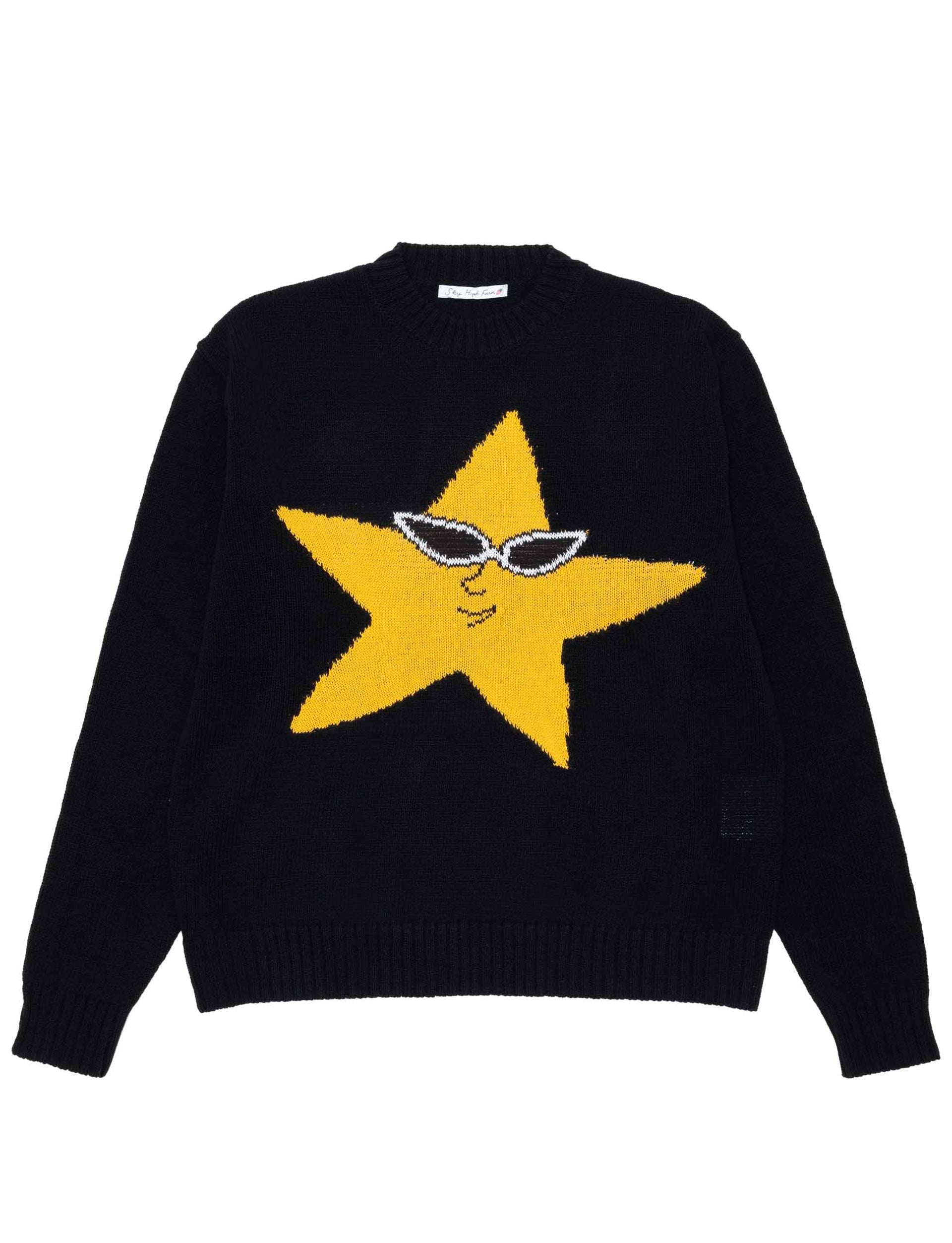 SKY HIGH FARM UNISEX RECYCLED COTTON INTARSIA SWEATER KNIT