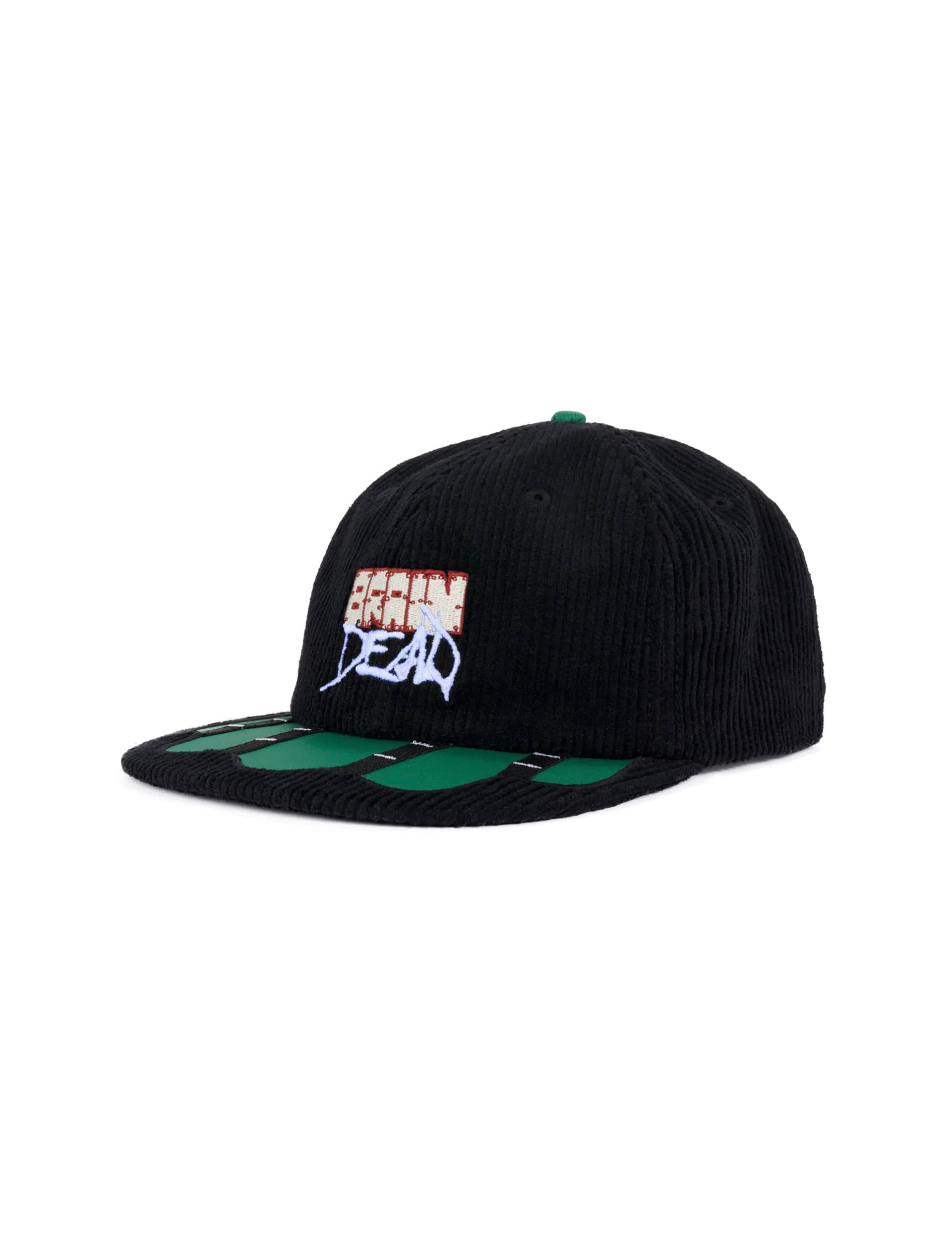BRAIN DEAD SLUDGE TWILL 6 PANEL CAP - BLACK