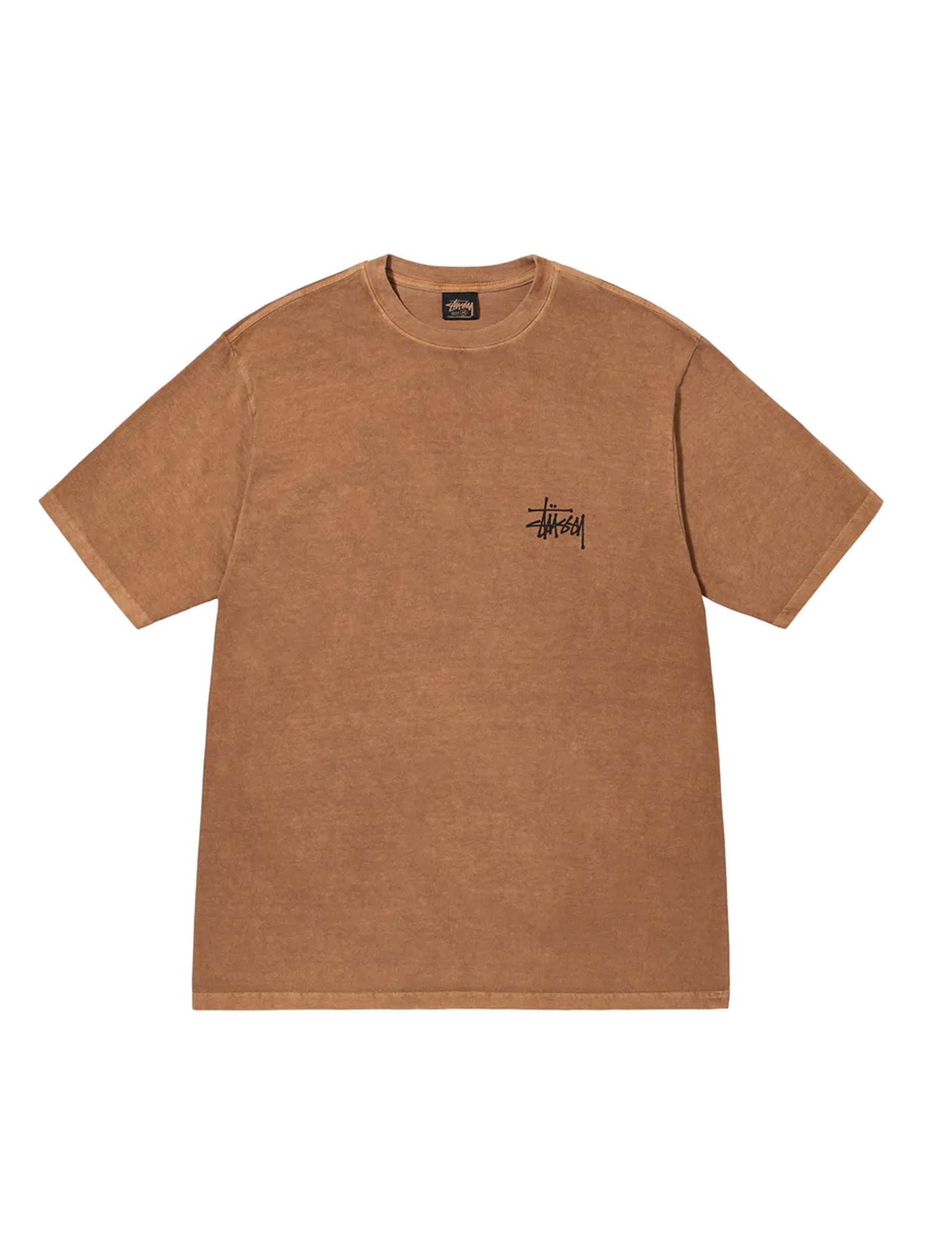 STÜSSY Solo S Pig. Dyed Tee ALMOND