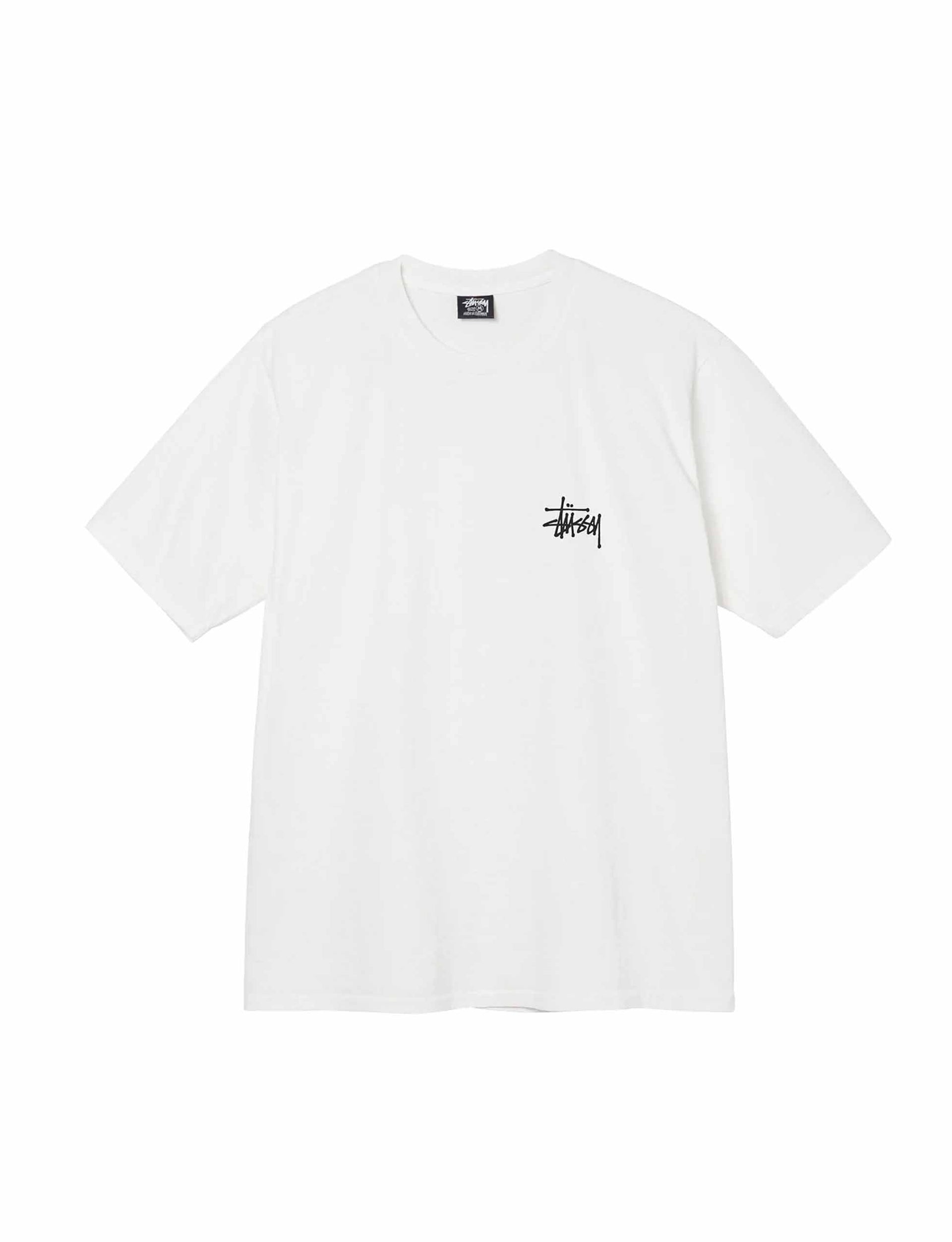 STÜSSY Skull Wings Pig. Dyed Tee White