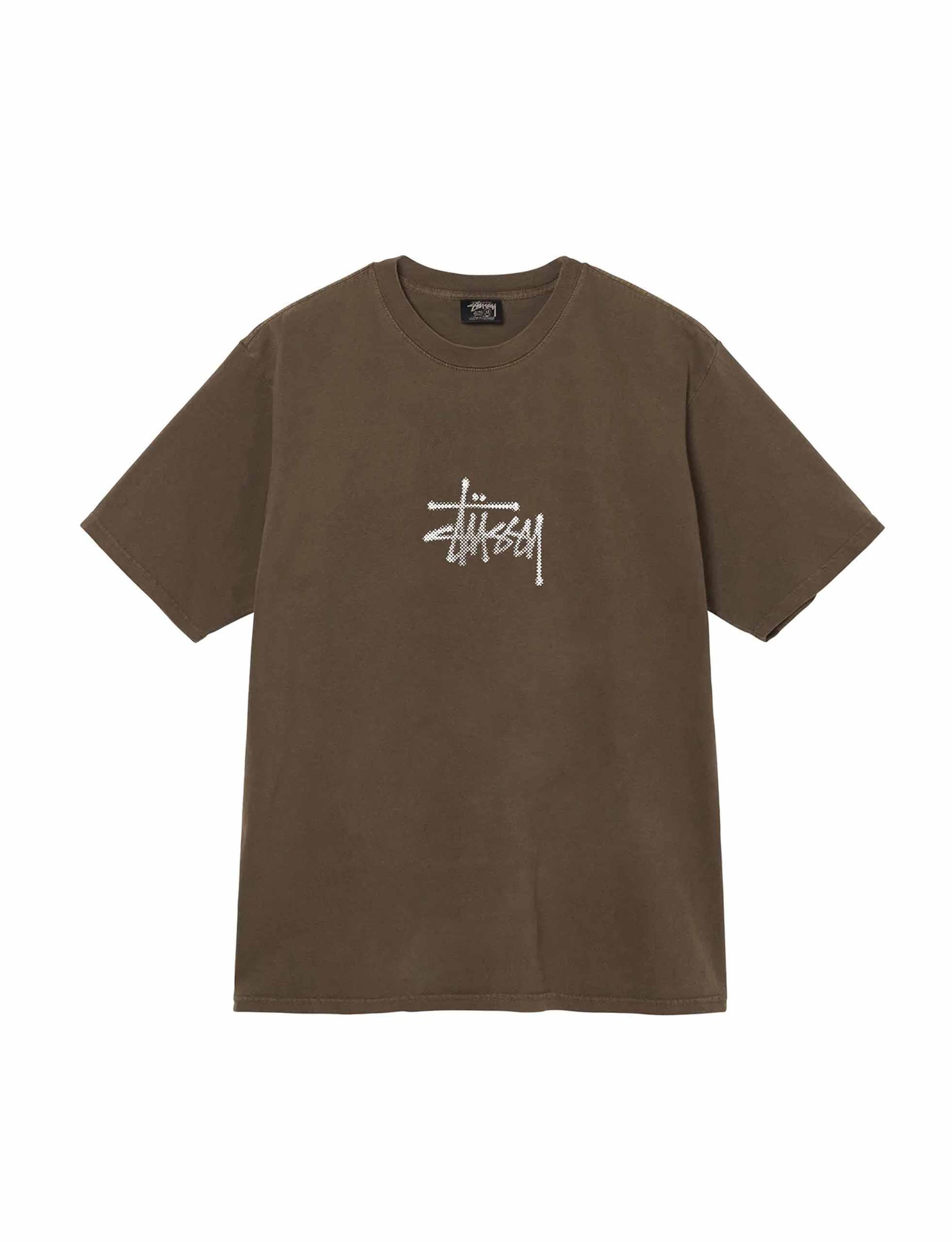 STÜSSY Surf Tomb Pig. Dyed Tee COFFEE