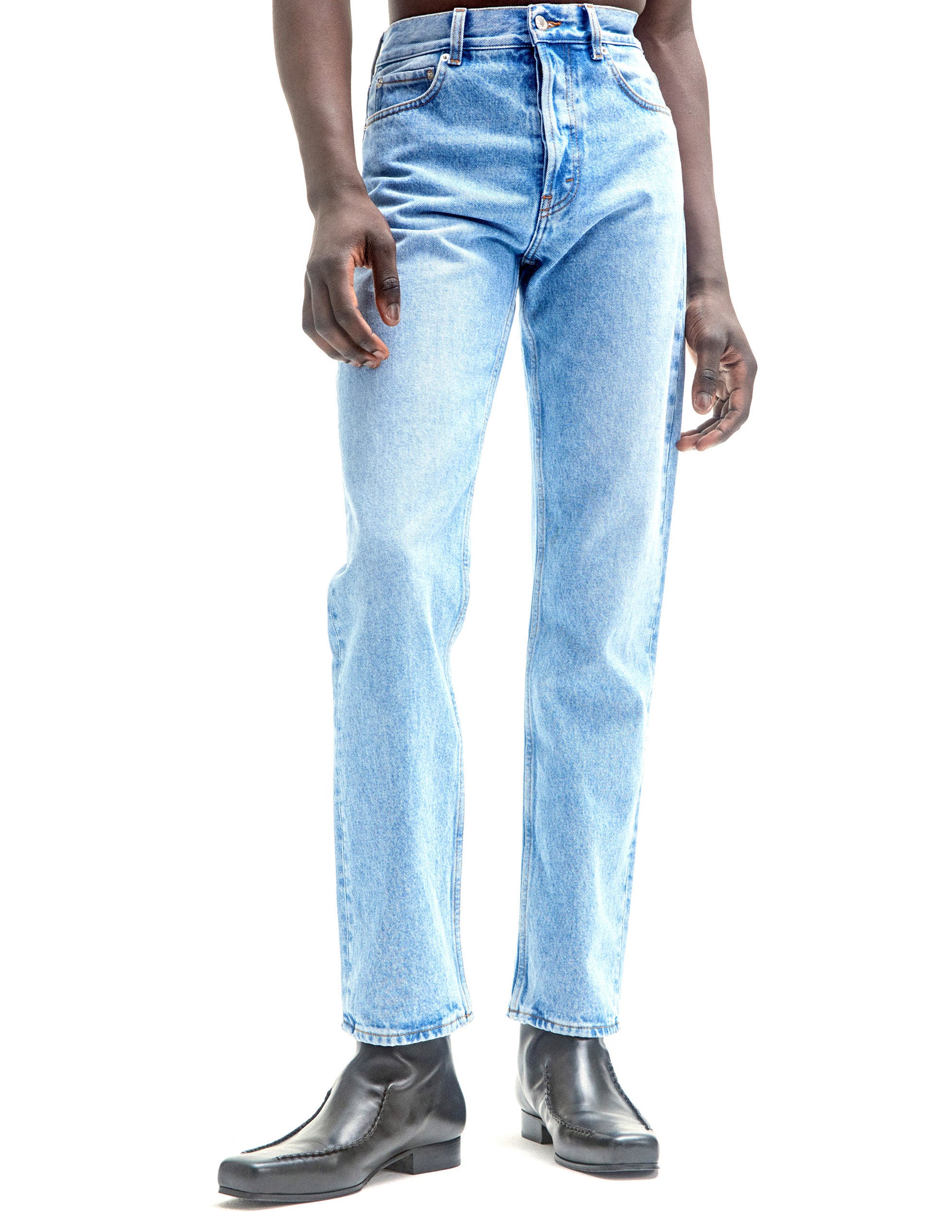 Séfr STRAIHT CUT JEANS PALE WASH