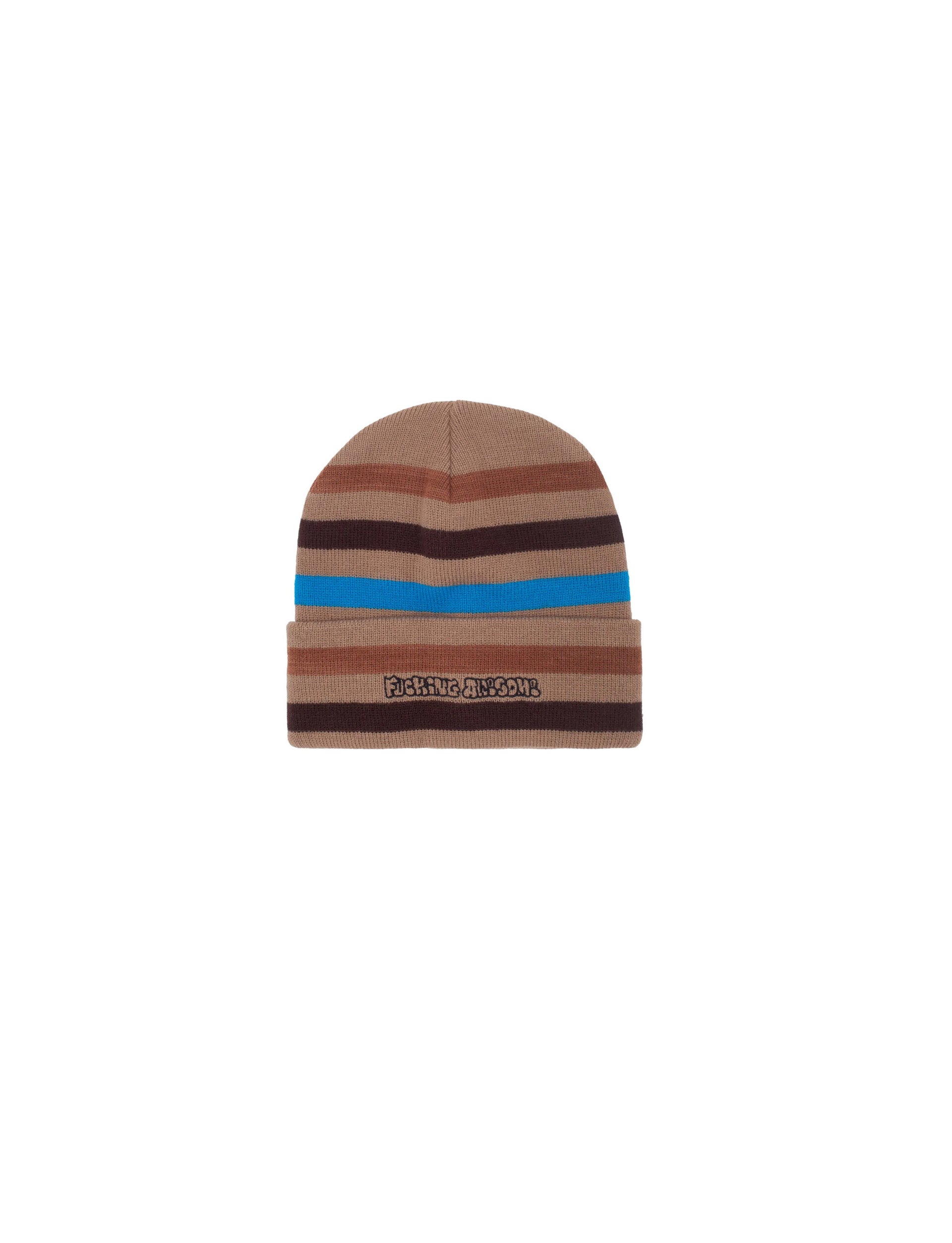 FUCKING AWESOME WANTO STRIPED CUFF BEANIE