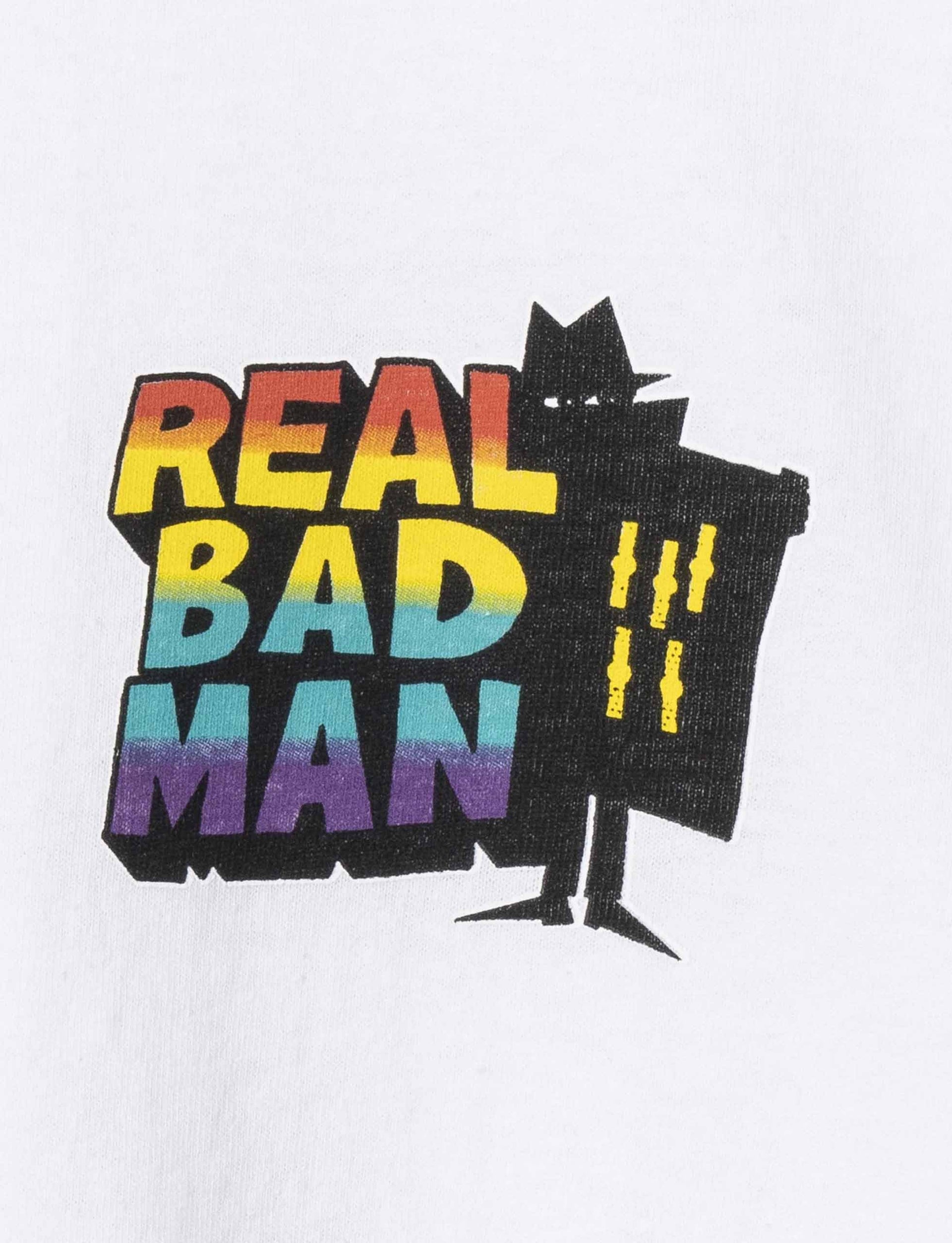 REAL BAD MAN CRIMEWAVE MFG S/S TEE WHITE