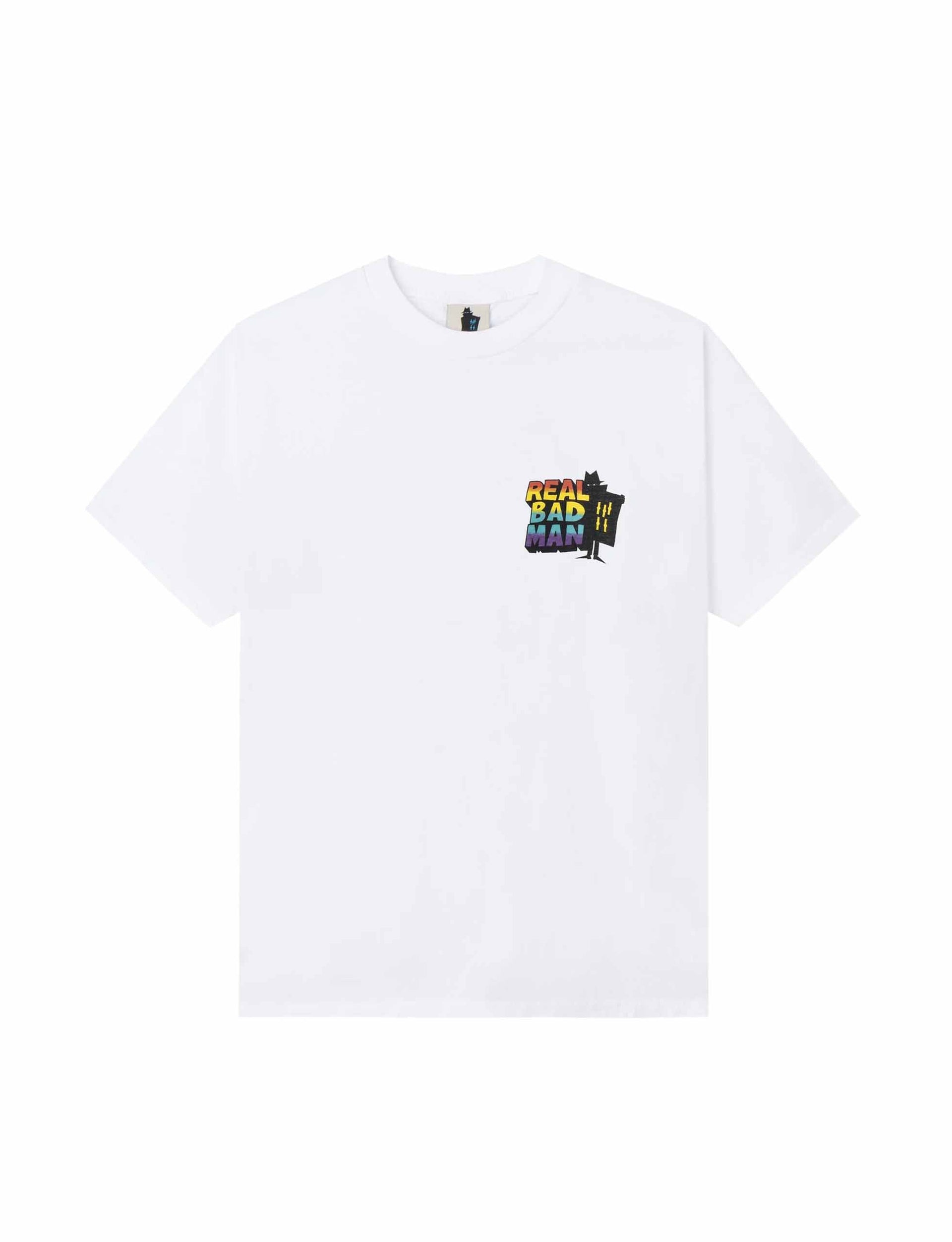 REAL BAD MAN CRIMEWAVE MFG S/S TEE WHITE