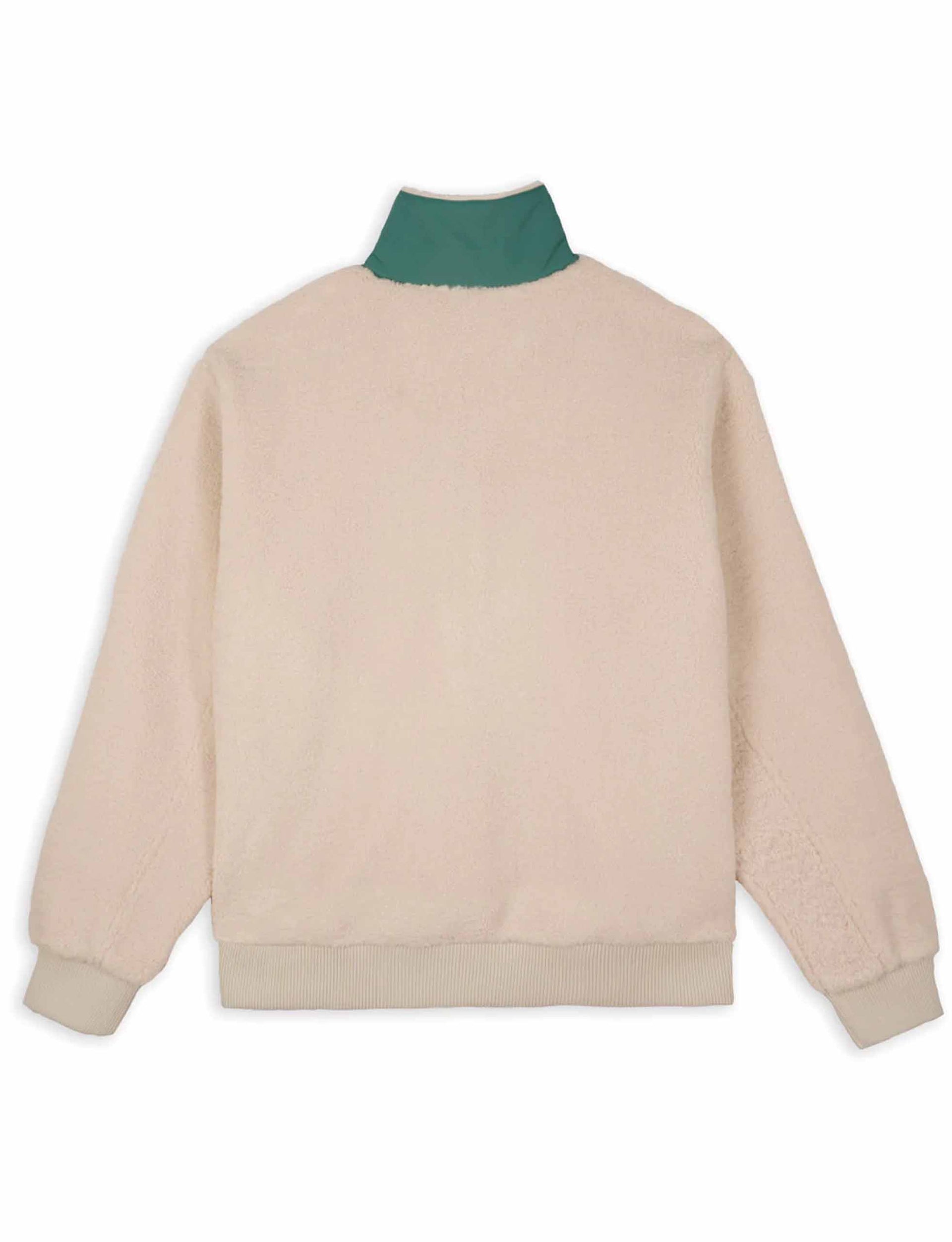 BRAIN DEAD YIN YANG HALF ZIP JACKET CREAM