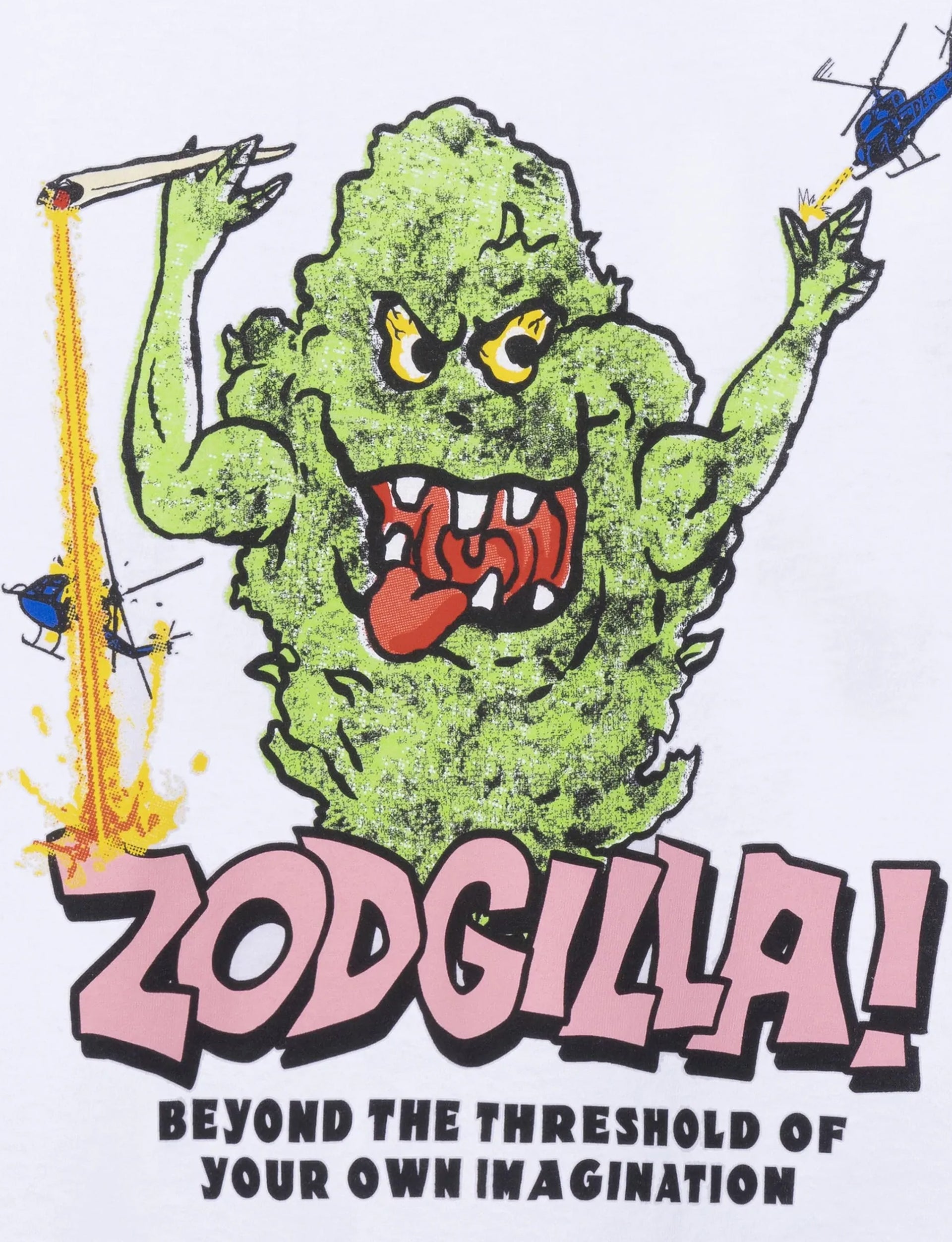 REAL BAD MAN ZODGILLA! SS TEE WHITE
