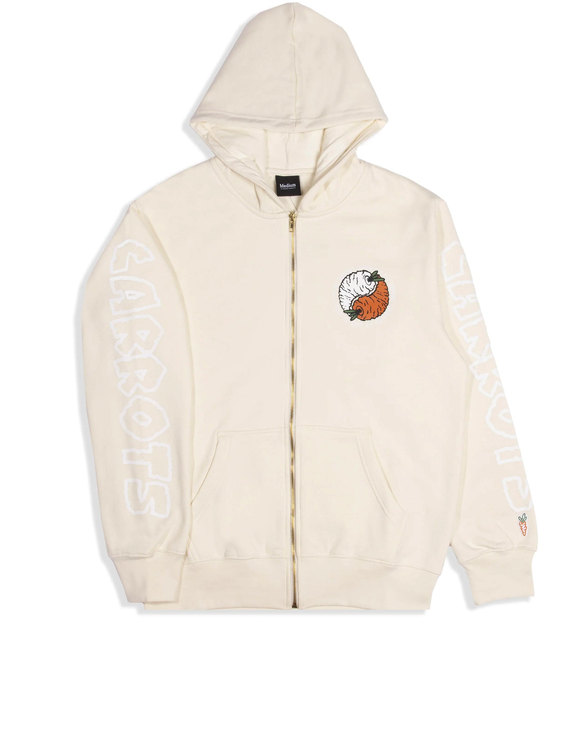 CARROT yang zip hoodie - cream