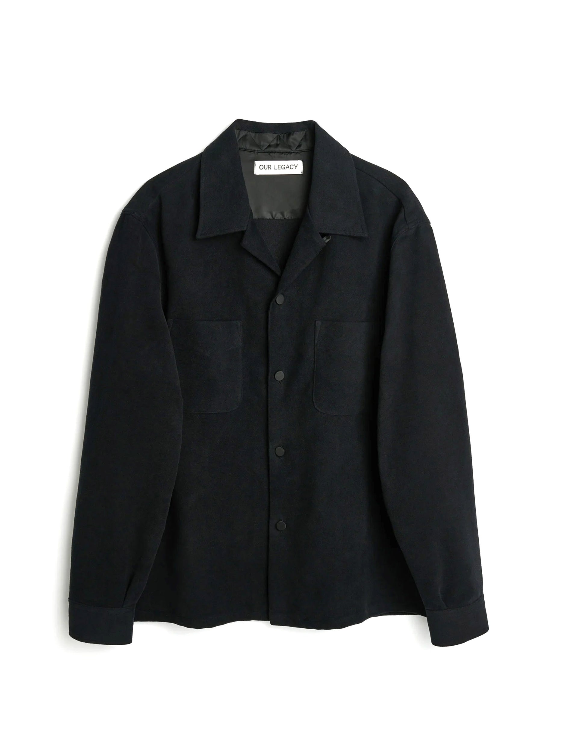 OUR LEGACY HEUSEN SHIRT Black Genuine Moleskin