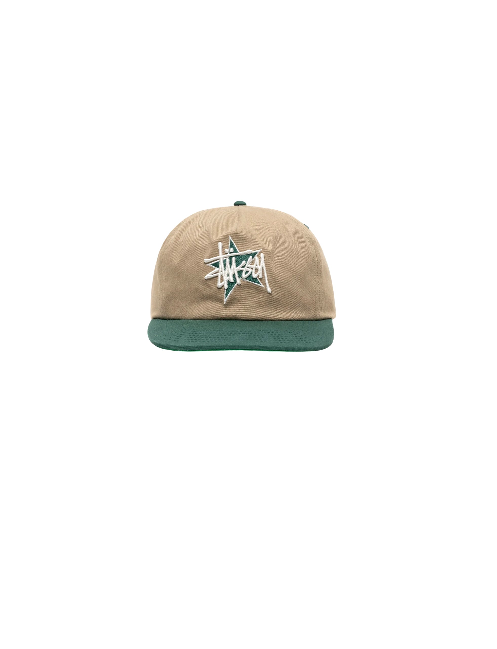 STÜSSY MID-DEPTH BASIC STAR STRAPBACK KHAKI - minishopmadrid