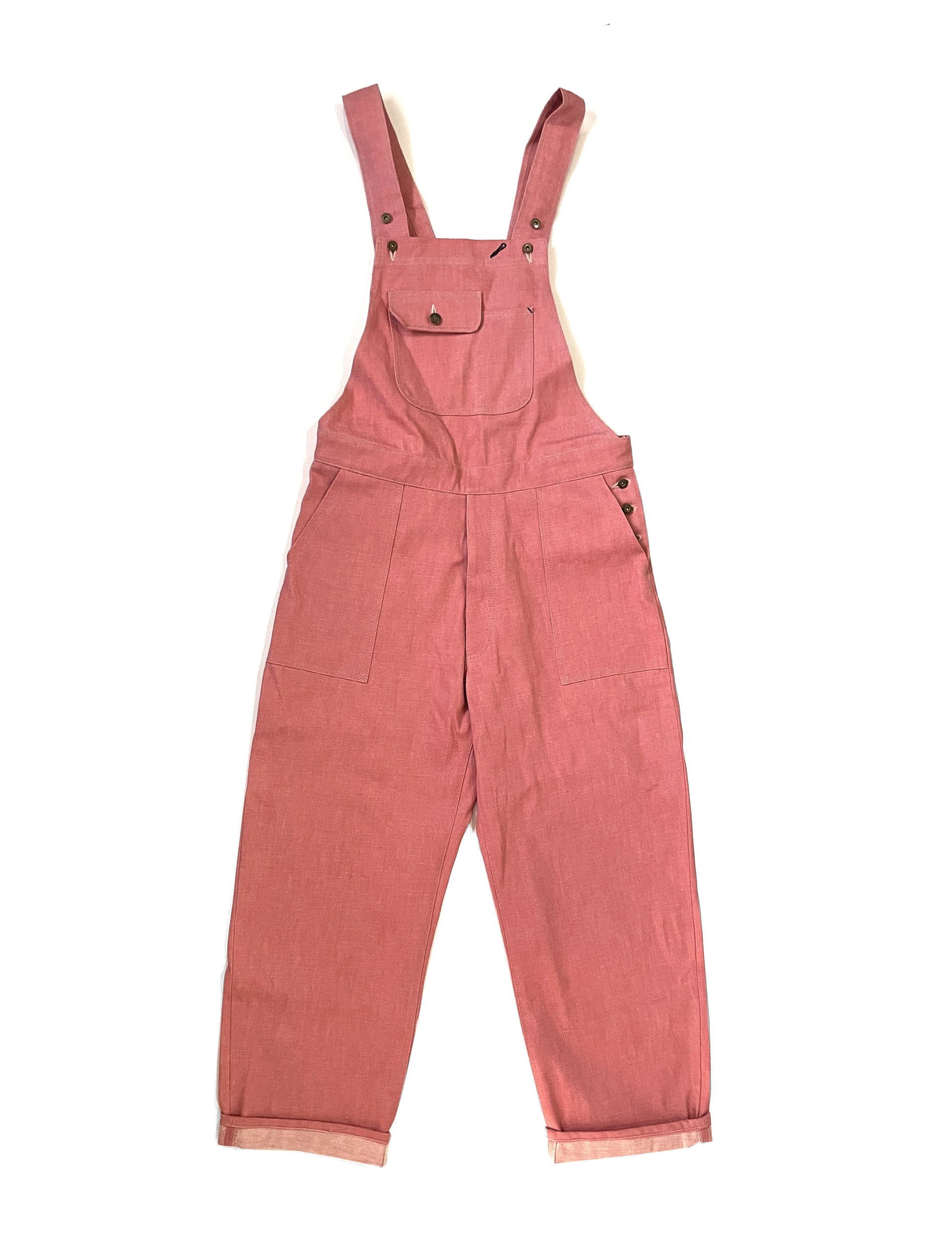 TRECE MANUFACTURING PINK Denim Overall