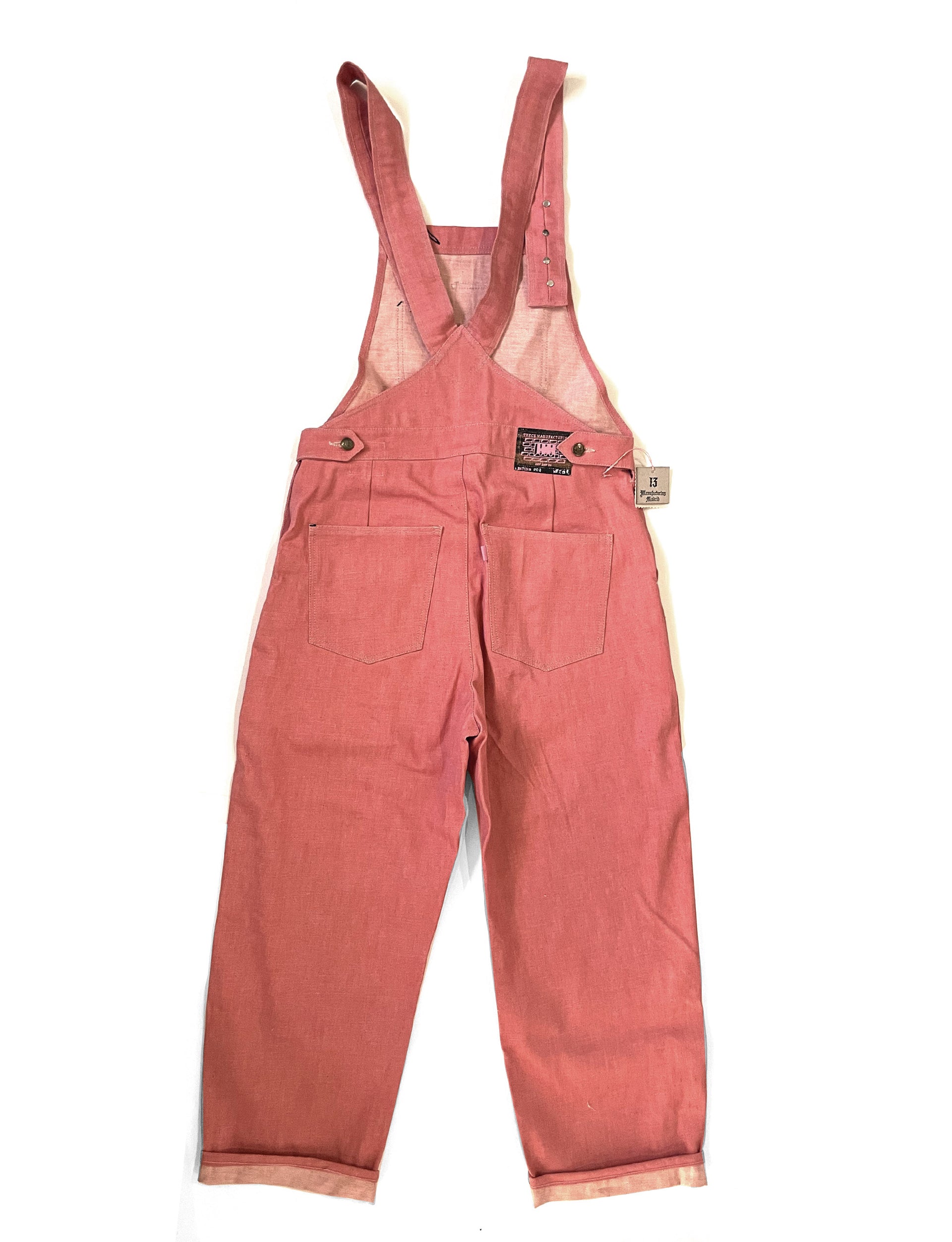 TRECE MANUFACTURING PINK Denim Overall