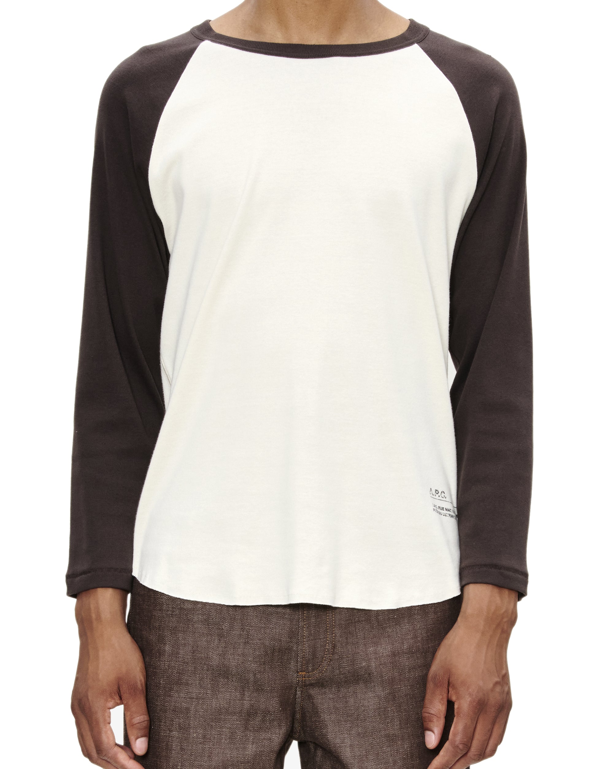 A.P.C. T-SHIRT QUARTER BEIGE/BROWN