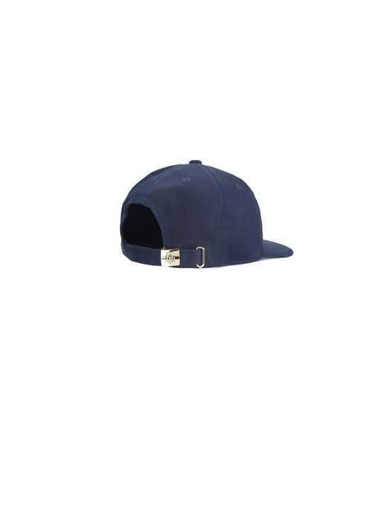 LATE CHECKOUT Blue Hotel Logo 6 Panel Cap