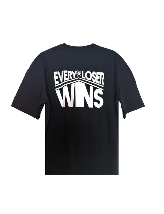 MINI OPEN TENNIS 3 EVERY LOSER WINS NAVY T-SHIRT