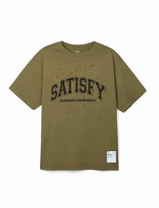 SATISFY MothTech™ T‑Shirt Sun Bleached Military Olive